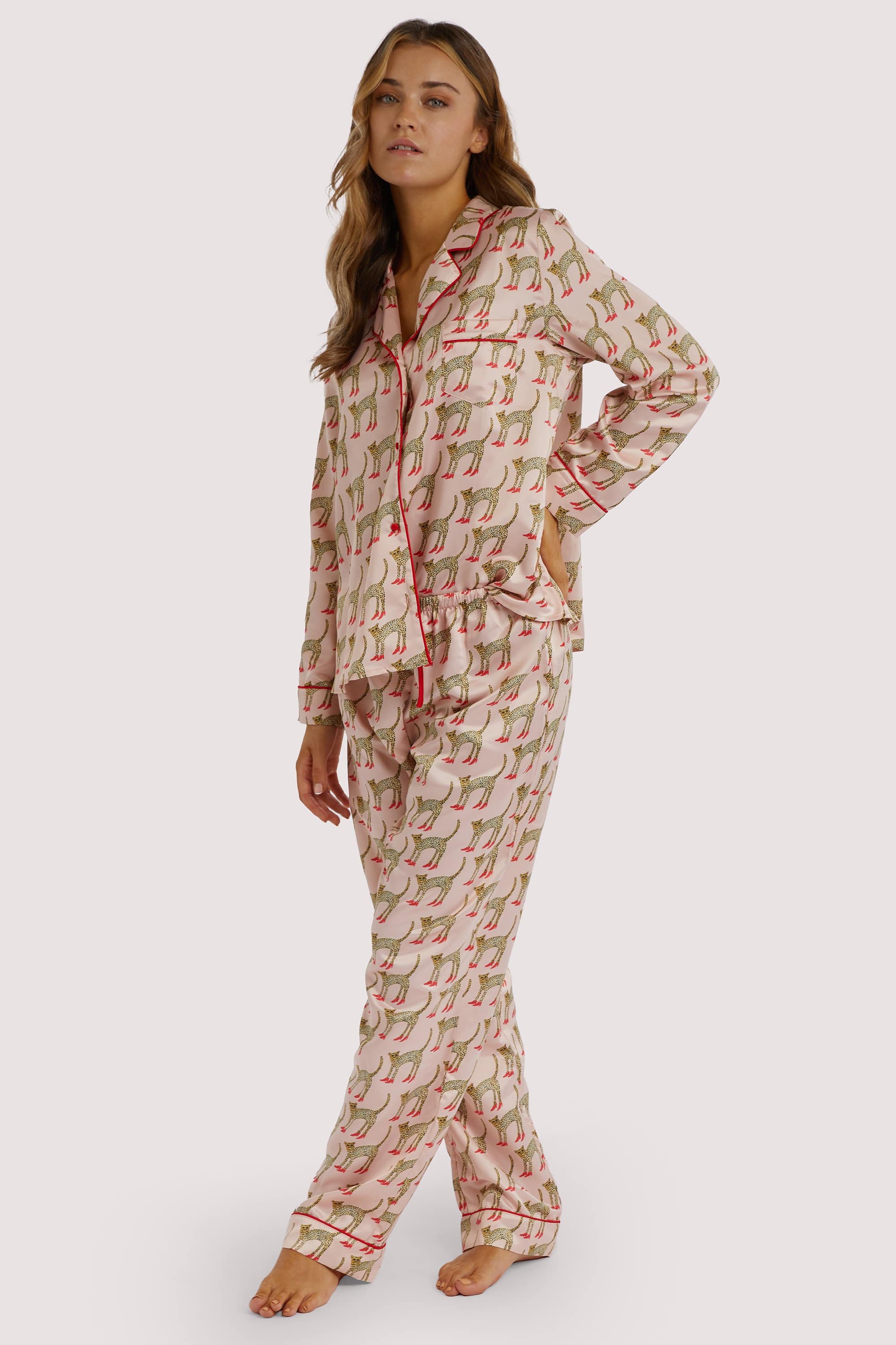 Bouffants Recycled Cheeta Satin Trousers - Image 6