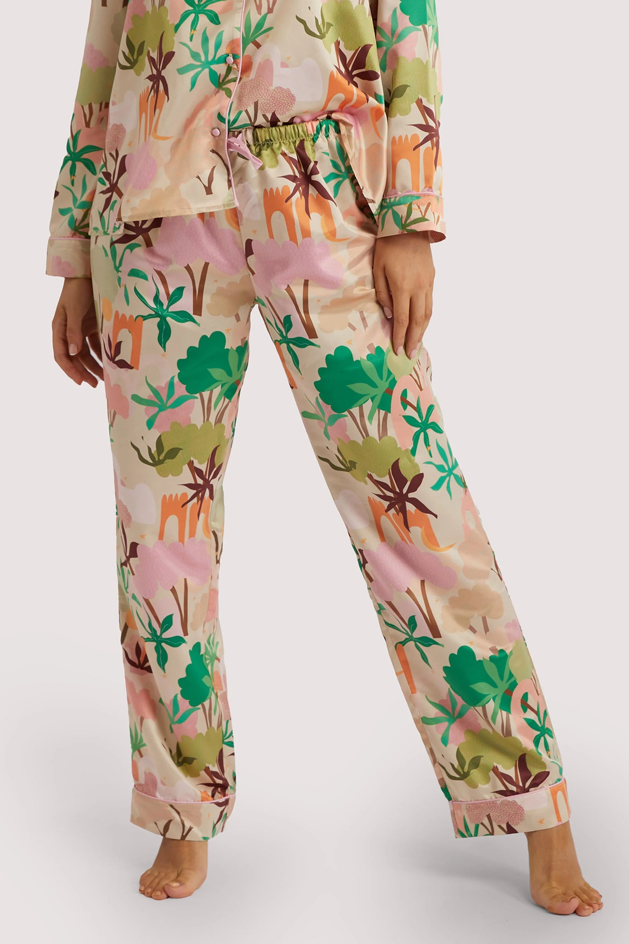Alja Horvat Recycled Abstract Satin Trousers - Image 2