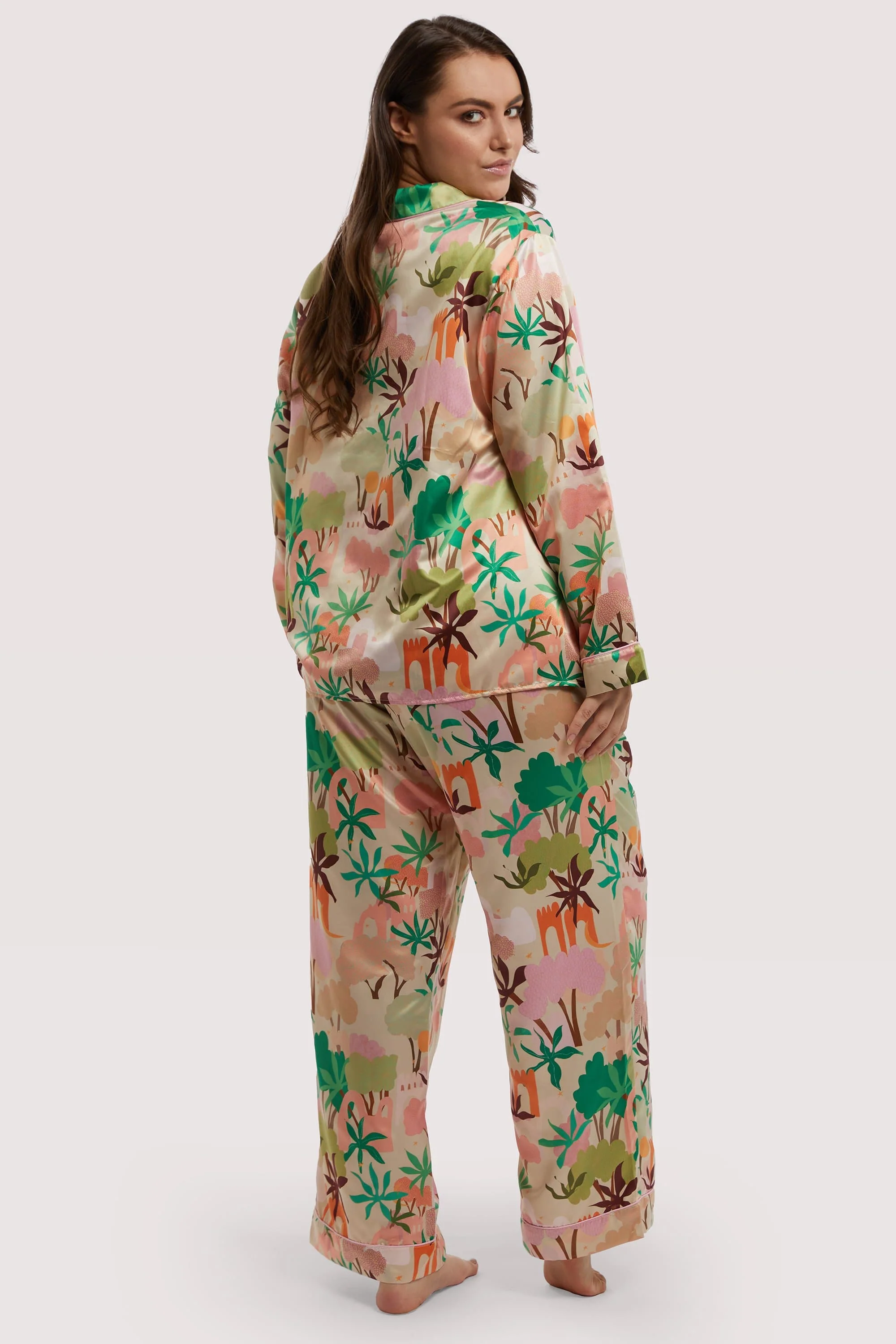 Alja Horvat Recycled Abstract Satin Trousers - Image 4