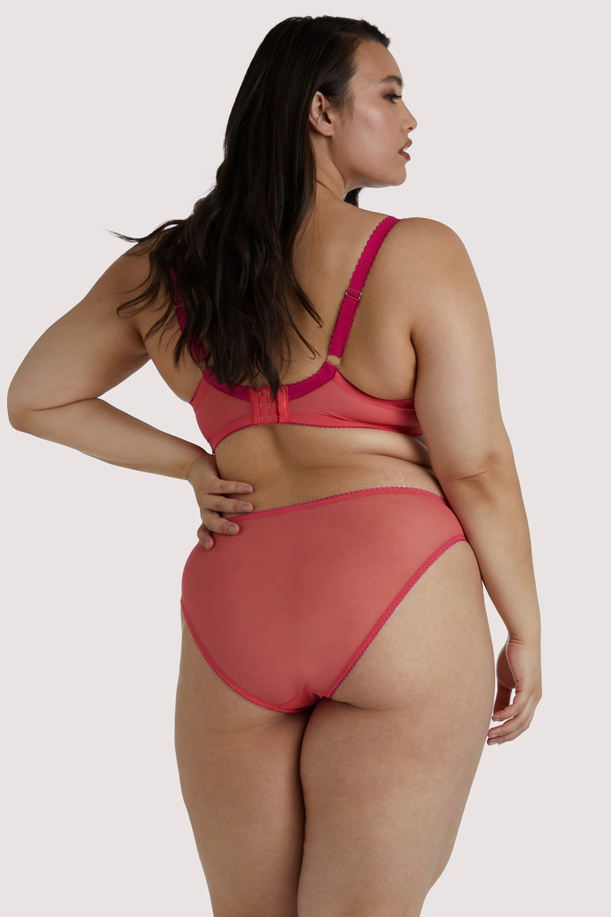 Cherry Embroidery Coral Brief - Image 10