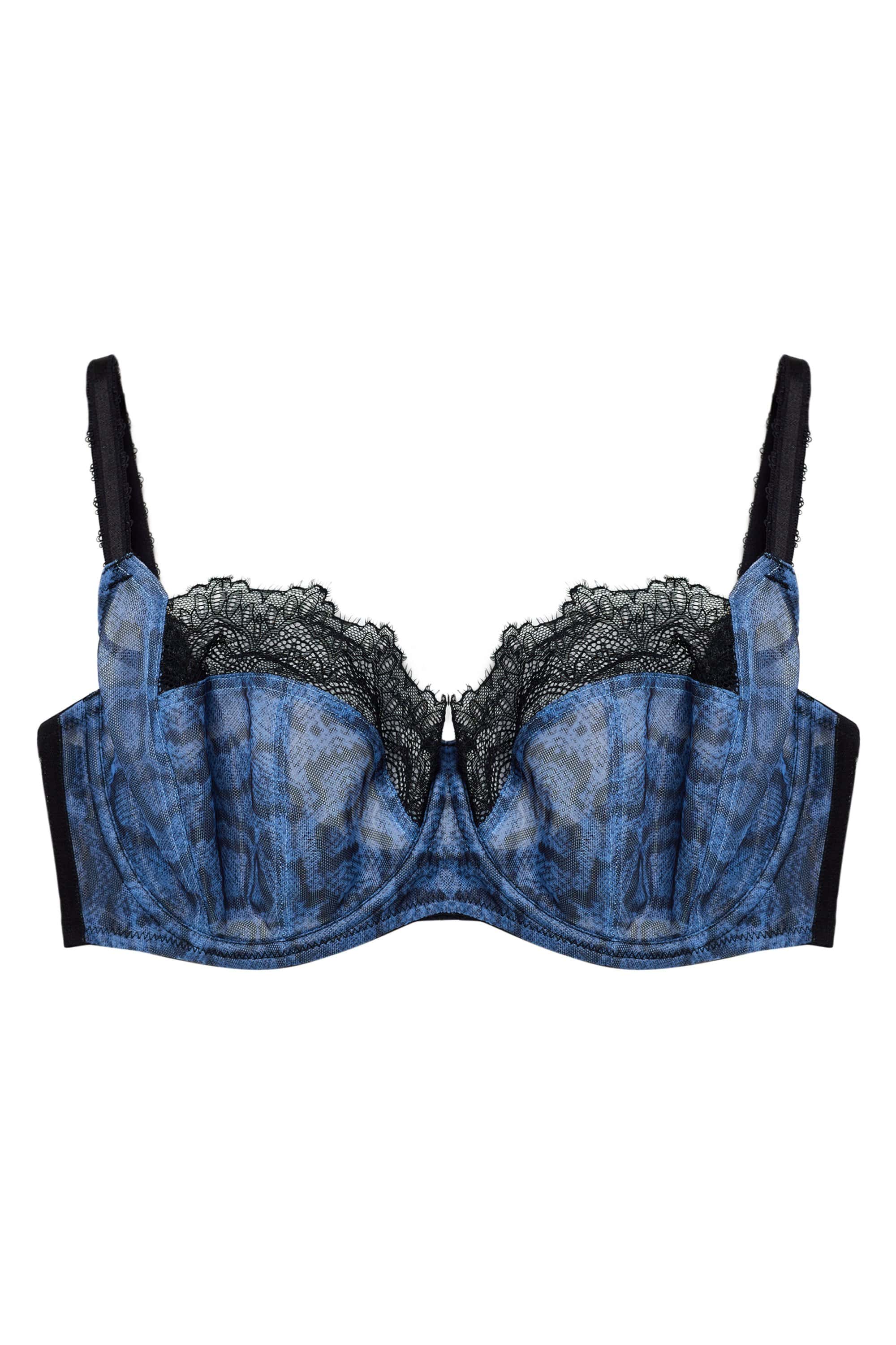 Rosalyn Lilac Snake Lace Balcony Bra - Image 7