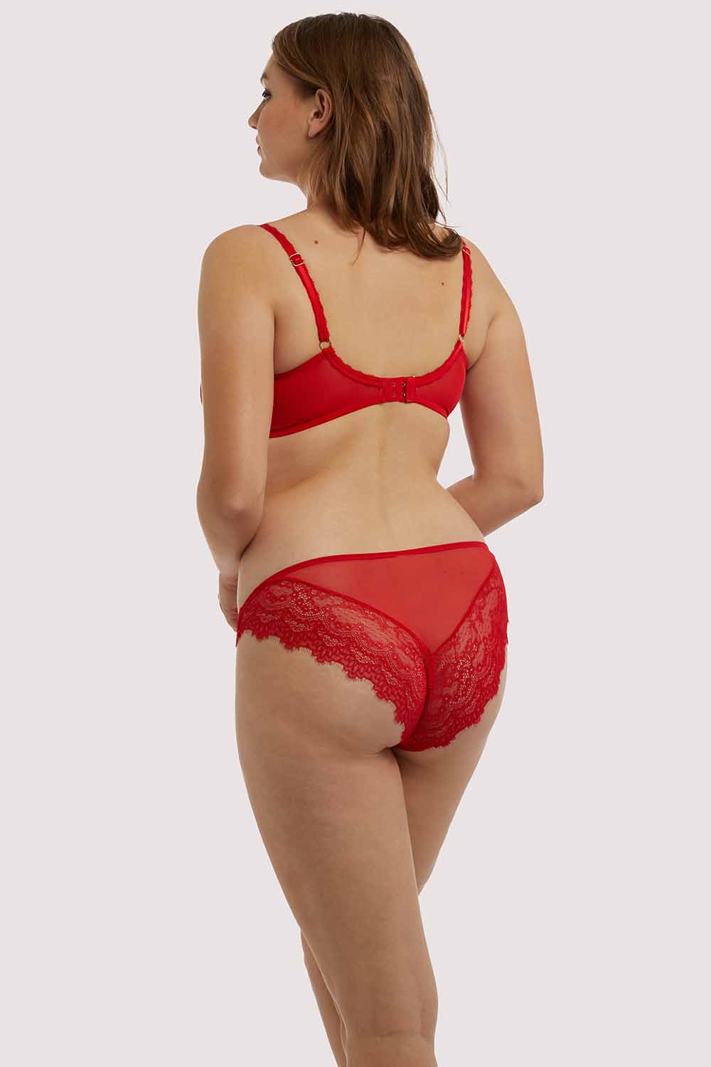 Rosalyn Red Balcony Bra - Image 10
