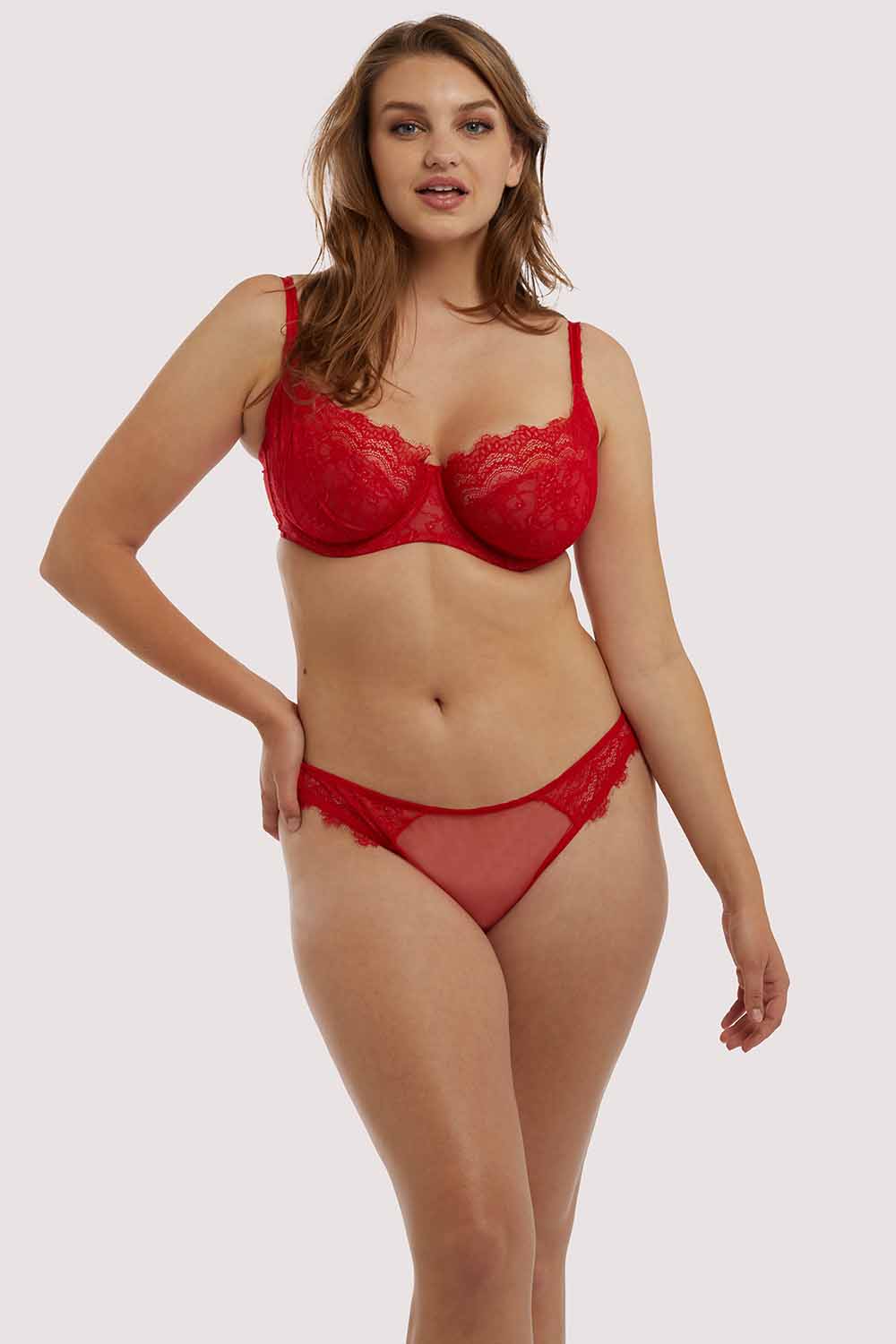 Rosalyn Red Balcony Bra - Image 8