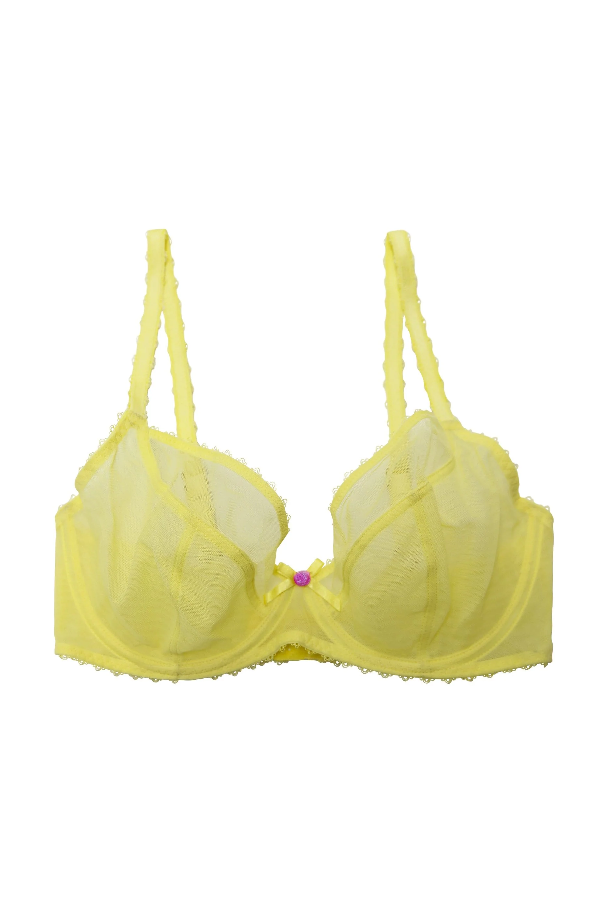 Grace Lemon Yellow Plunge Bra - Image 7