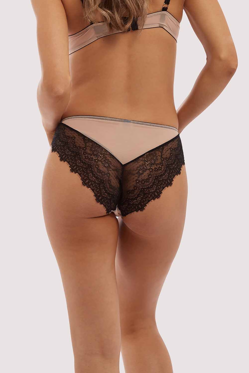 Rosalyn Black and Blush Brazillian Brief - Image 2