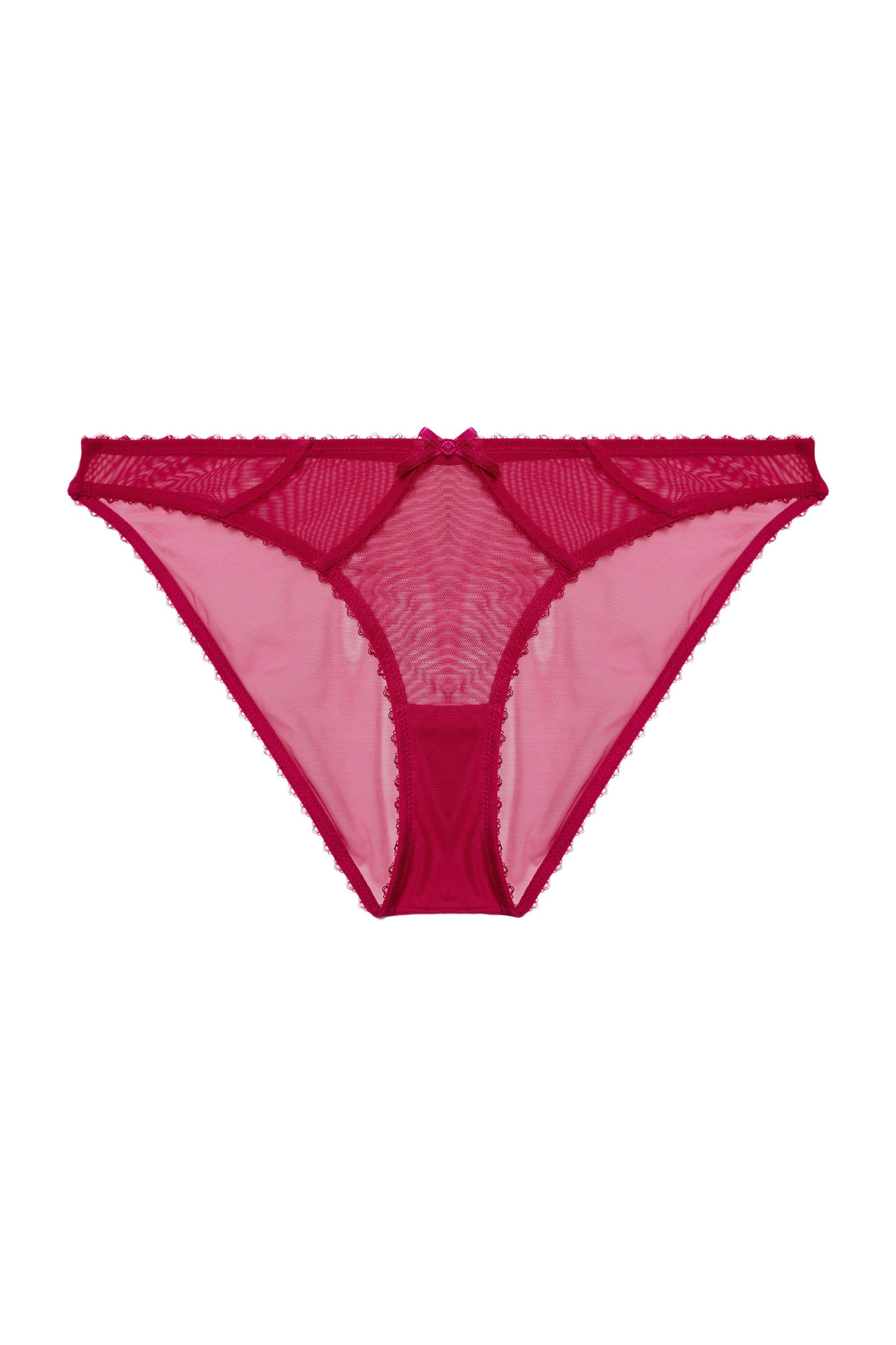 Grace Hot Pink Mesh Brazilian Brief - Image 9
