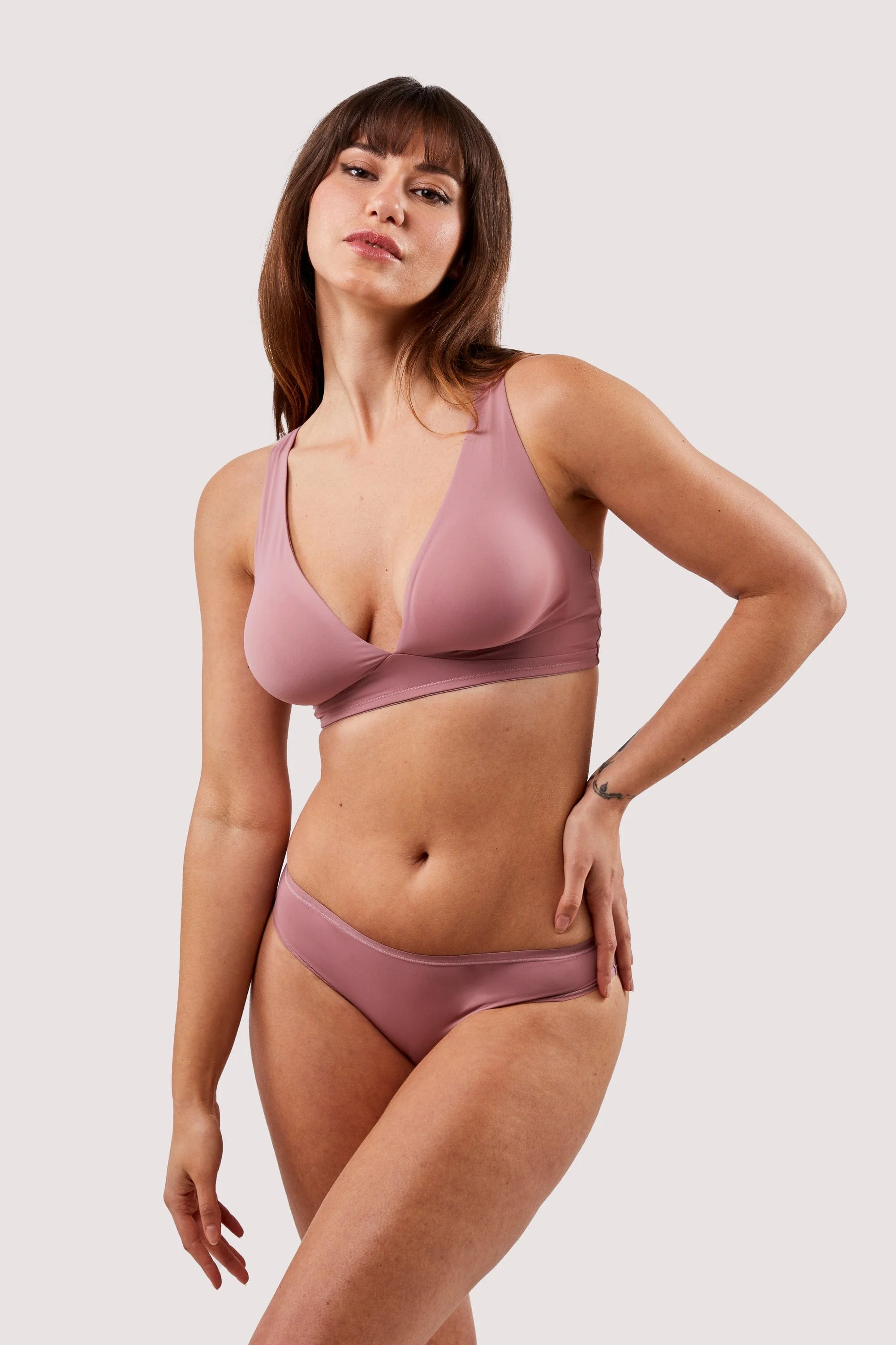 Second Skin Rose Recycled Triangle Bra - Image 11