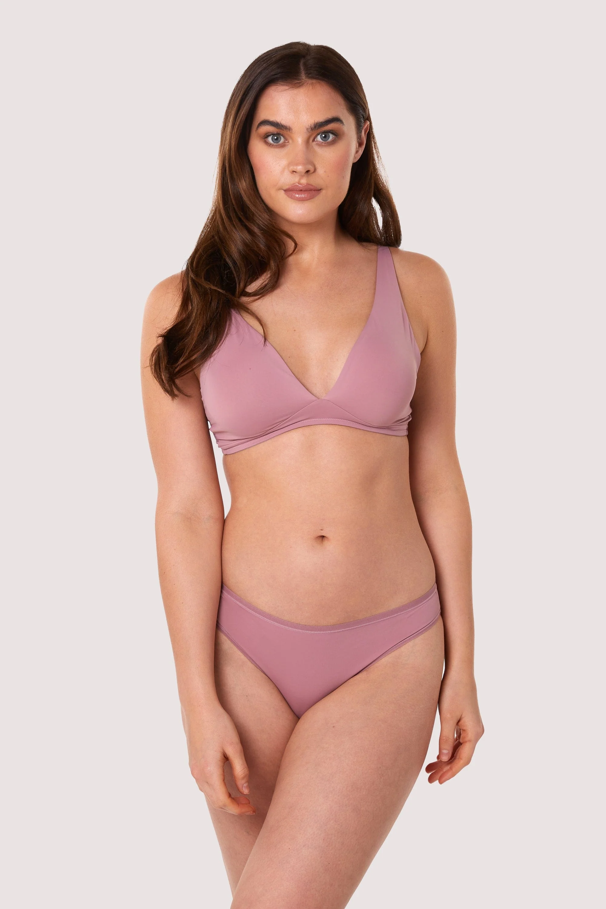 Second Skin Rose Recycled Triangle Bra - Image 3