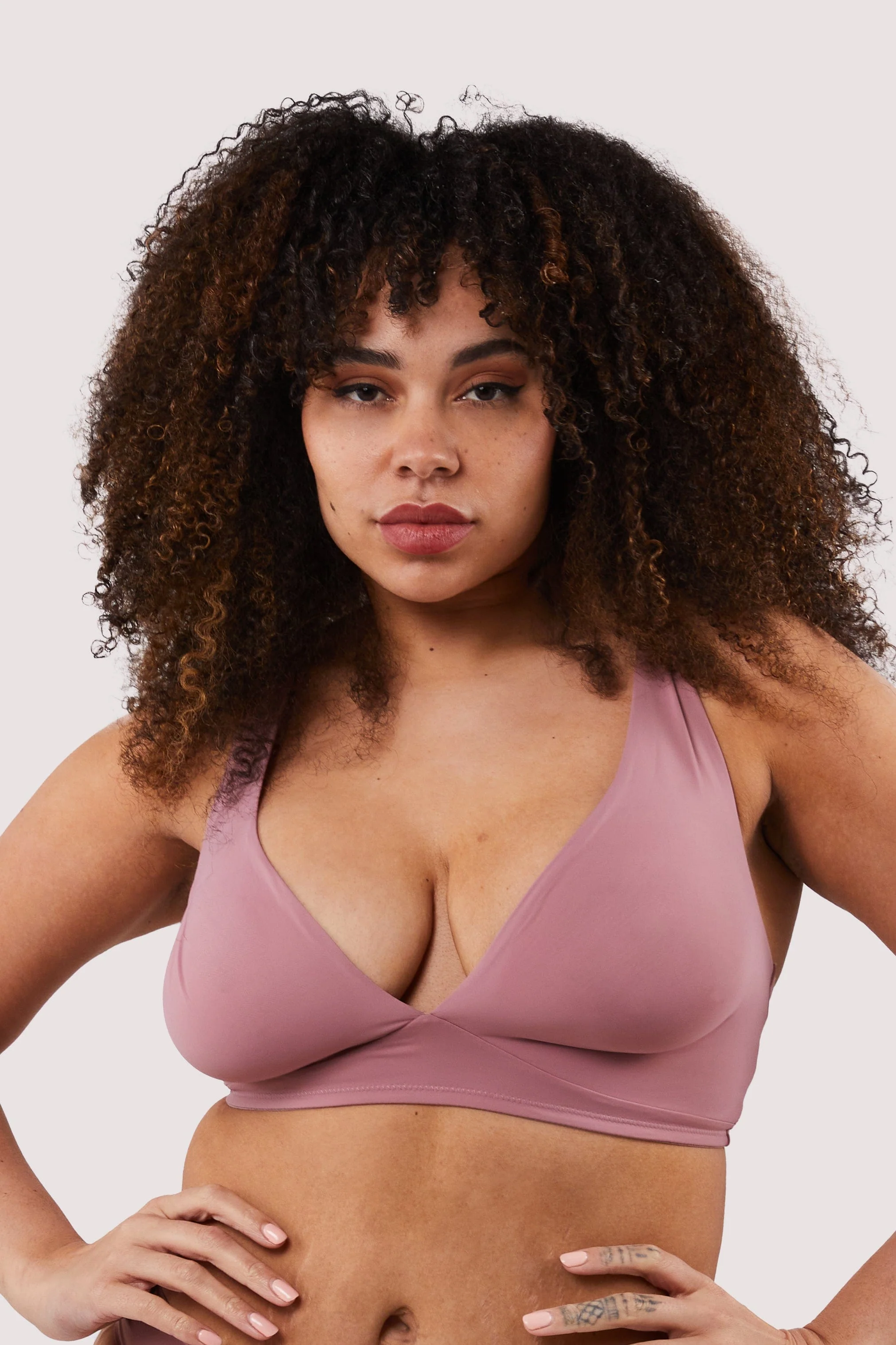 Second Skin Rose Recycled Triangle Bra - Image 9