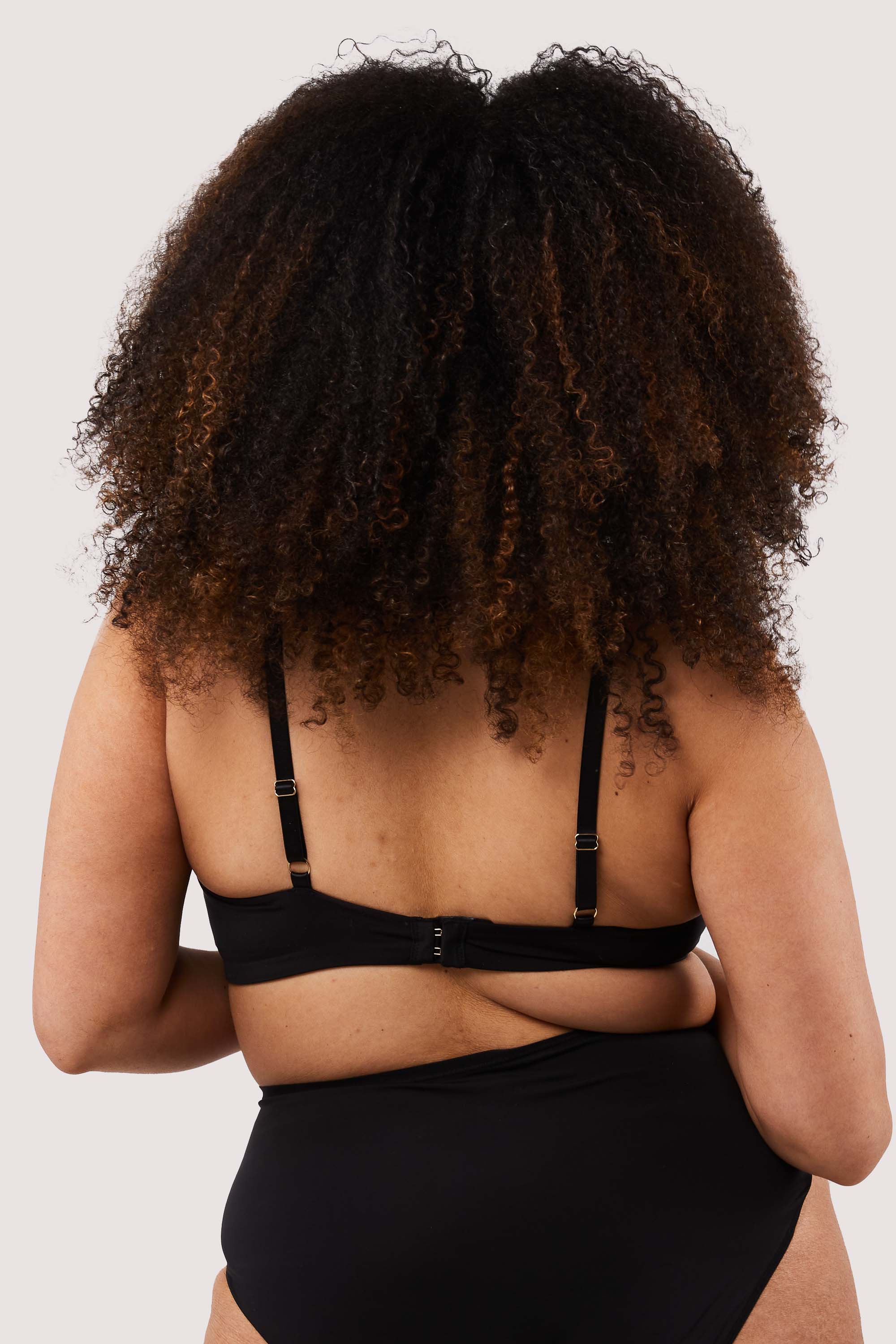 Second Skin Black Recycled Crop Top Bra - Image 5