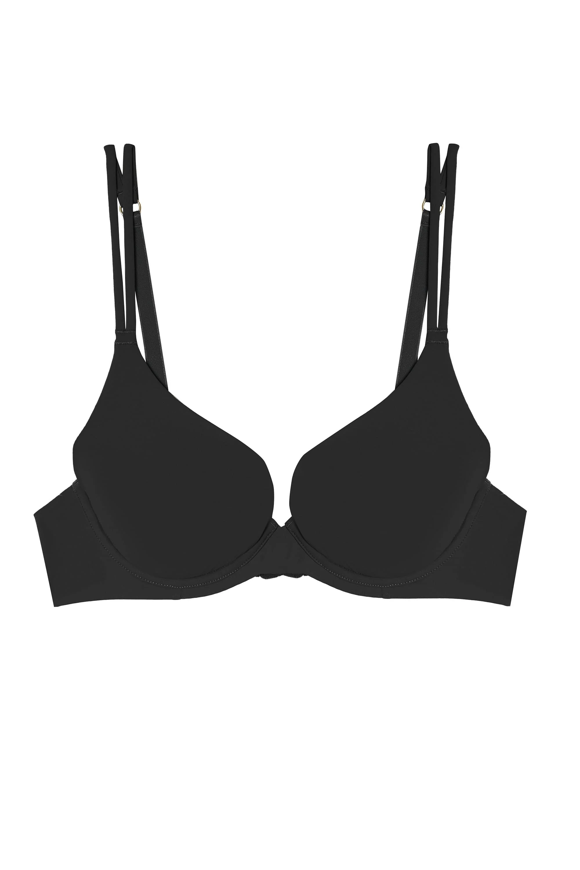 Second Skin Black Recycled Plunge Bra - Image 8