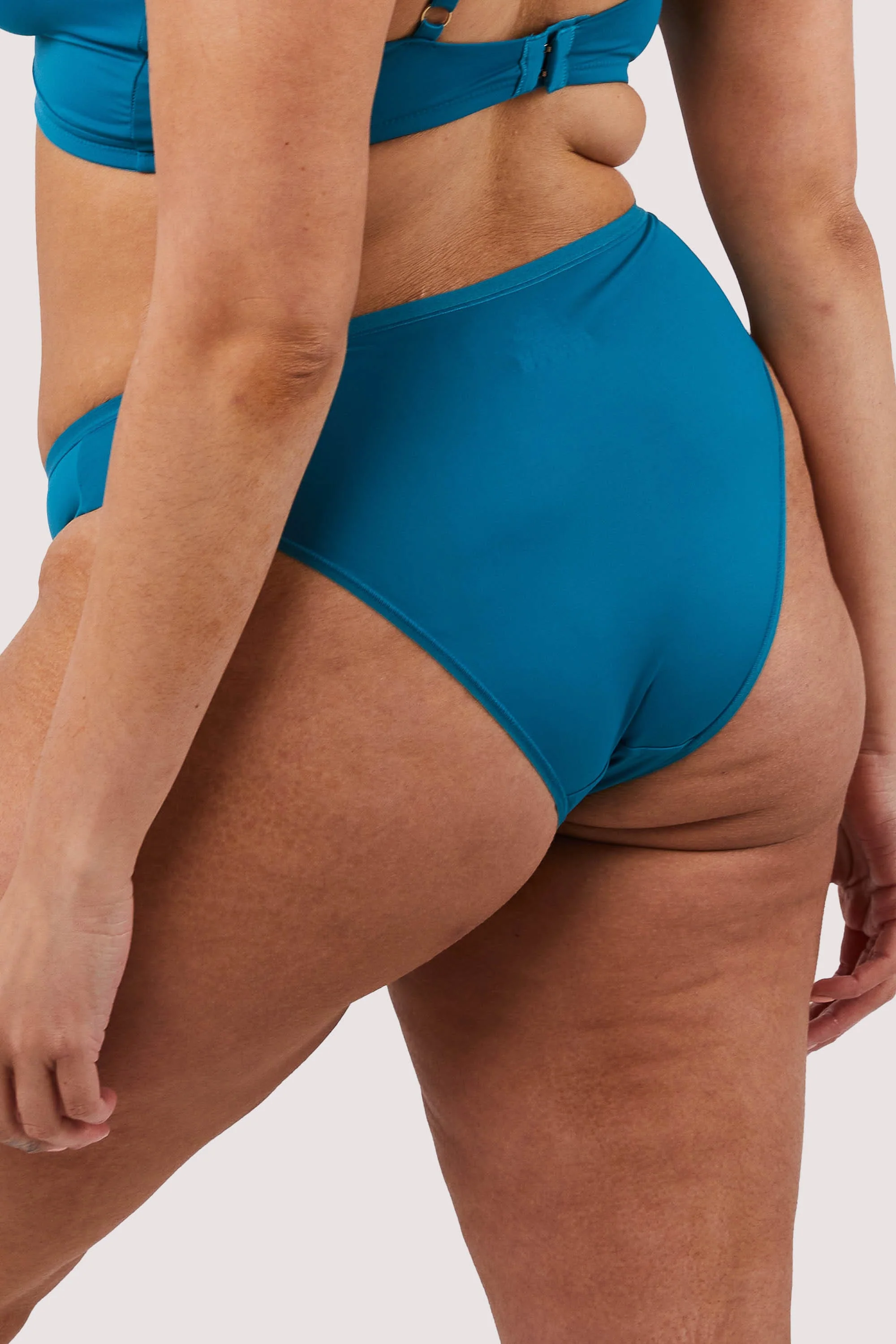 Second Skin Teal Recycled Brief - Image 6