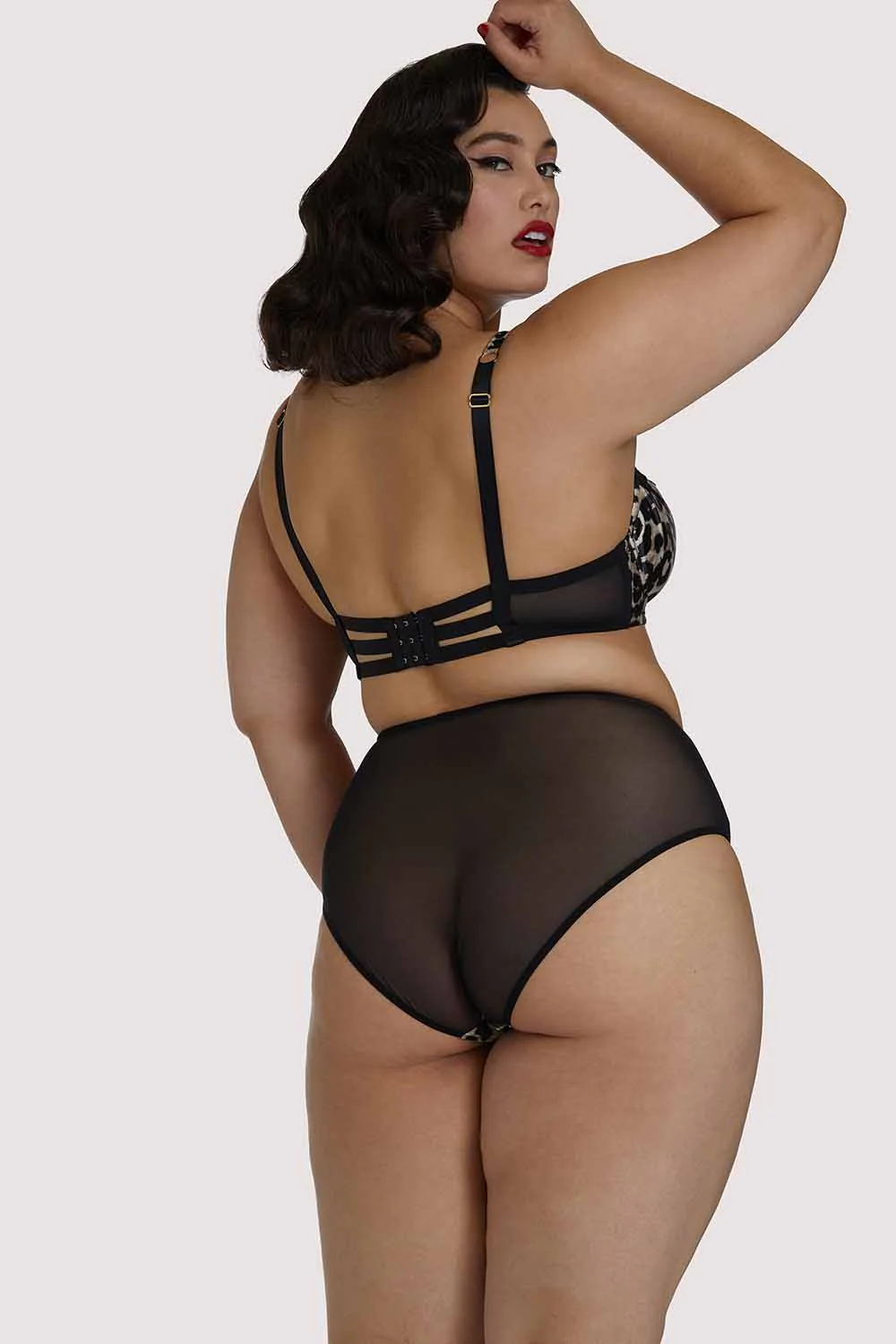 Millicent Leopard Plunge Curve Bra - Image 4