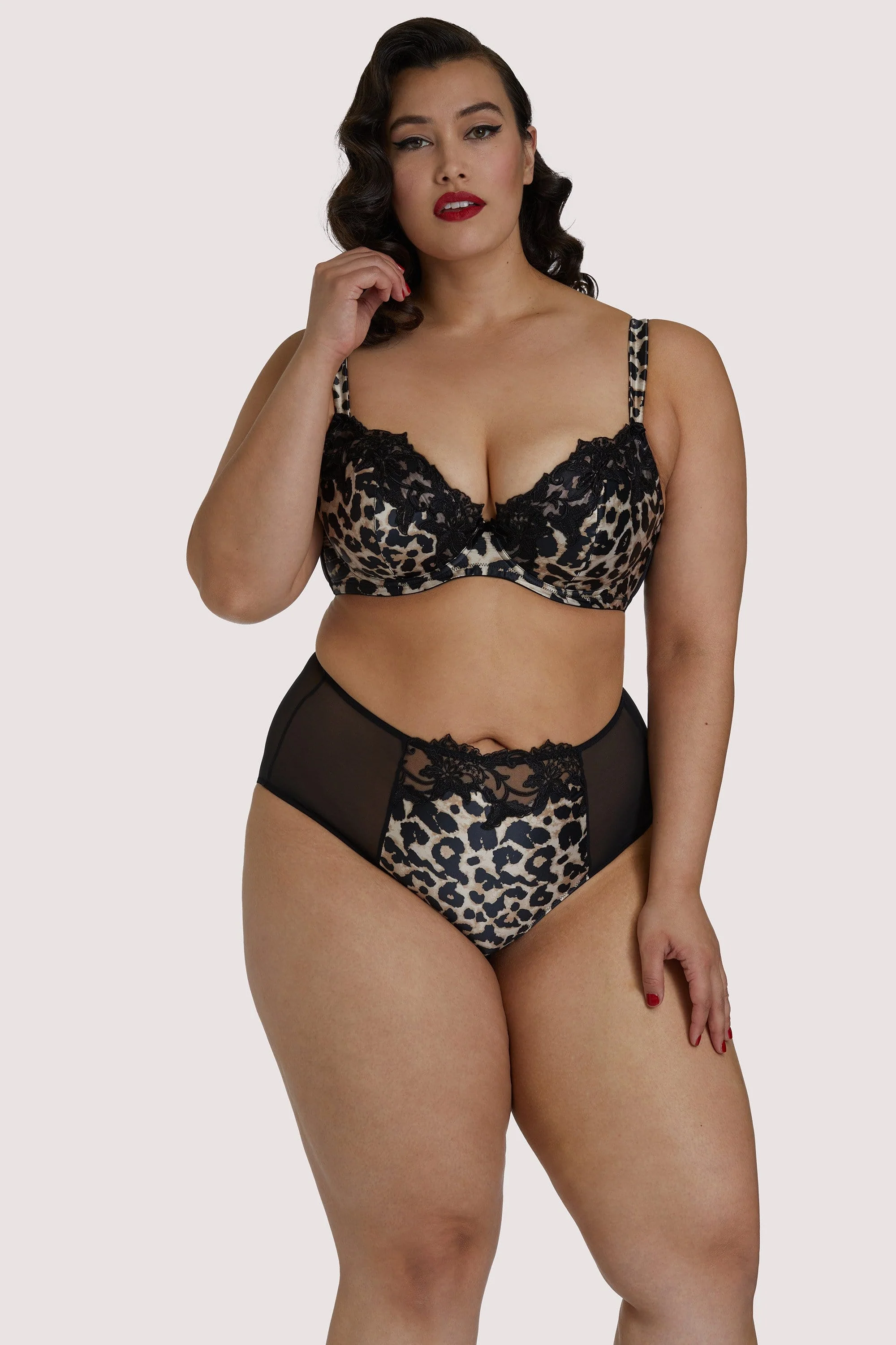 Millicent Leopard High Waist Curve Brief - Image 3
