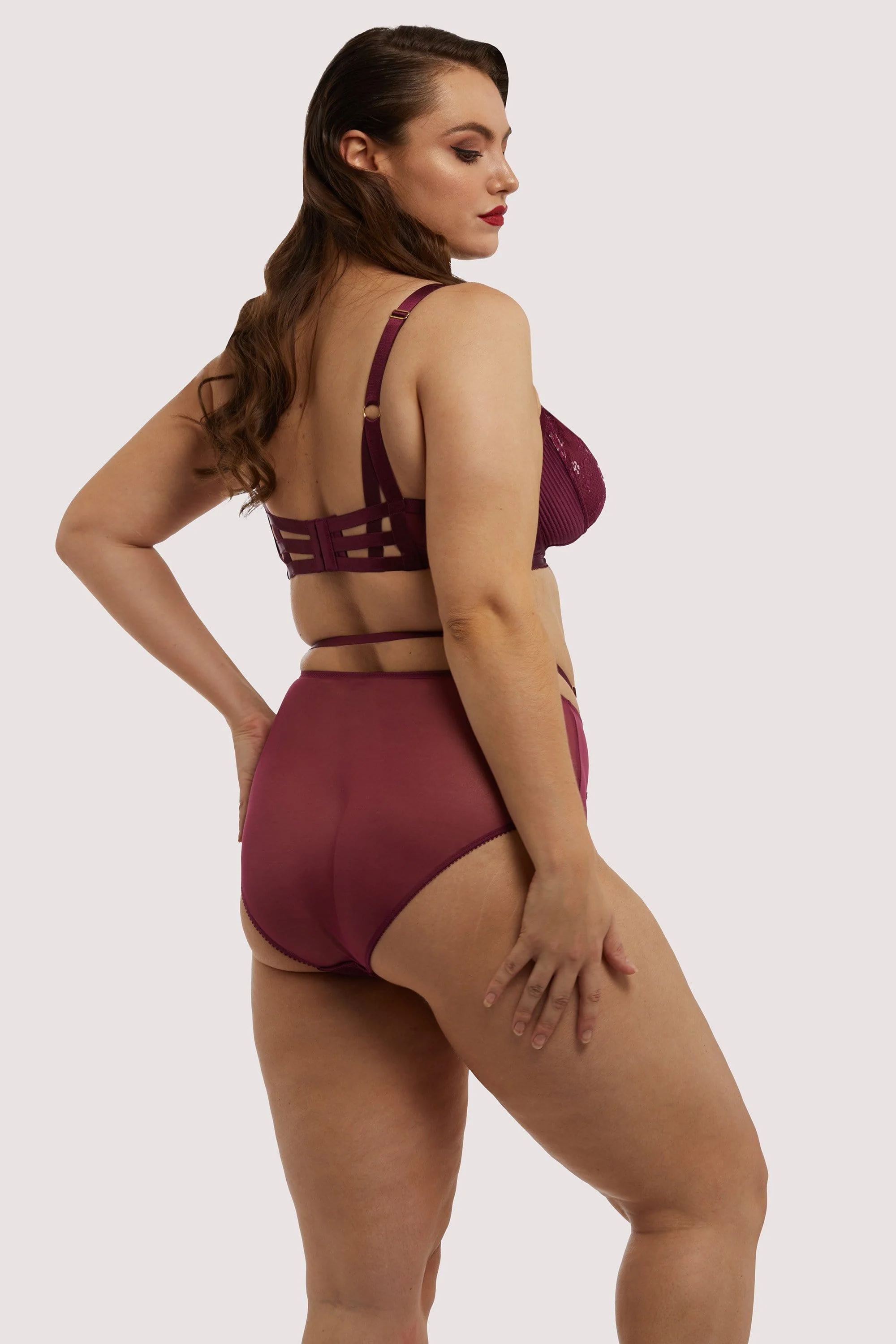 Madame X Dark Cherry Plunge Curve Bra - Image 5