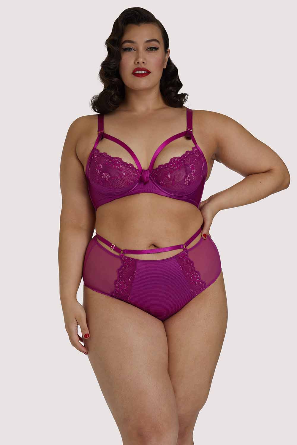 Madame X Magenta Curve High Waist Brief - Image 3