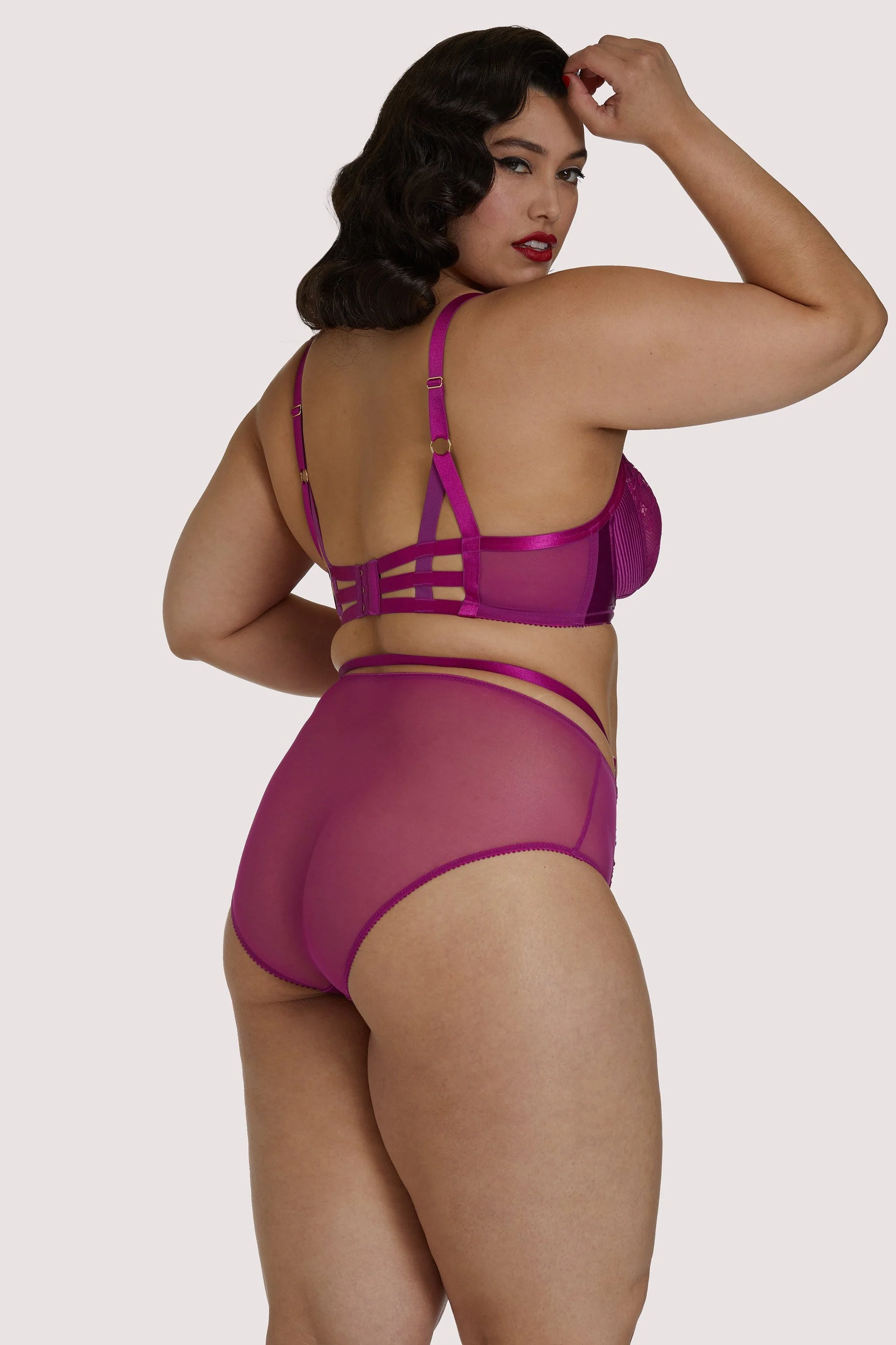Madame X Magenta Curve High Waist Brief - Image 4