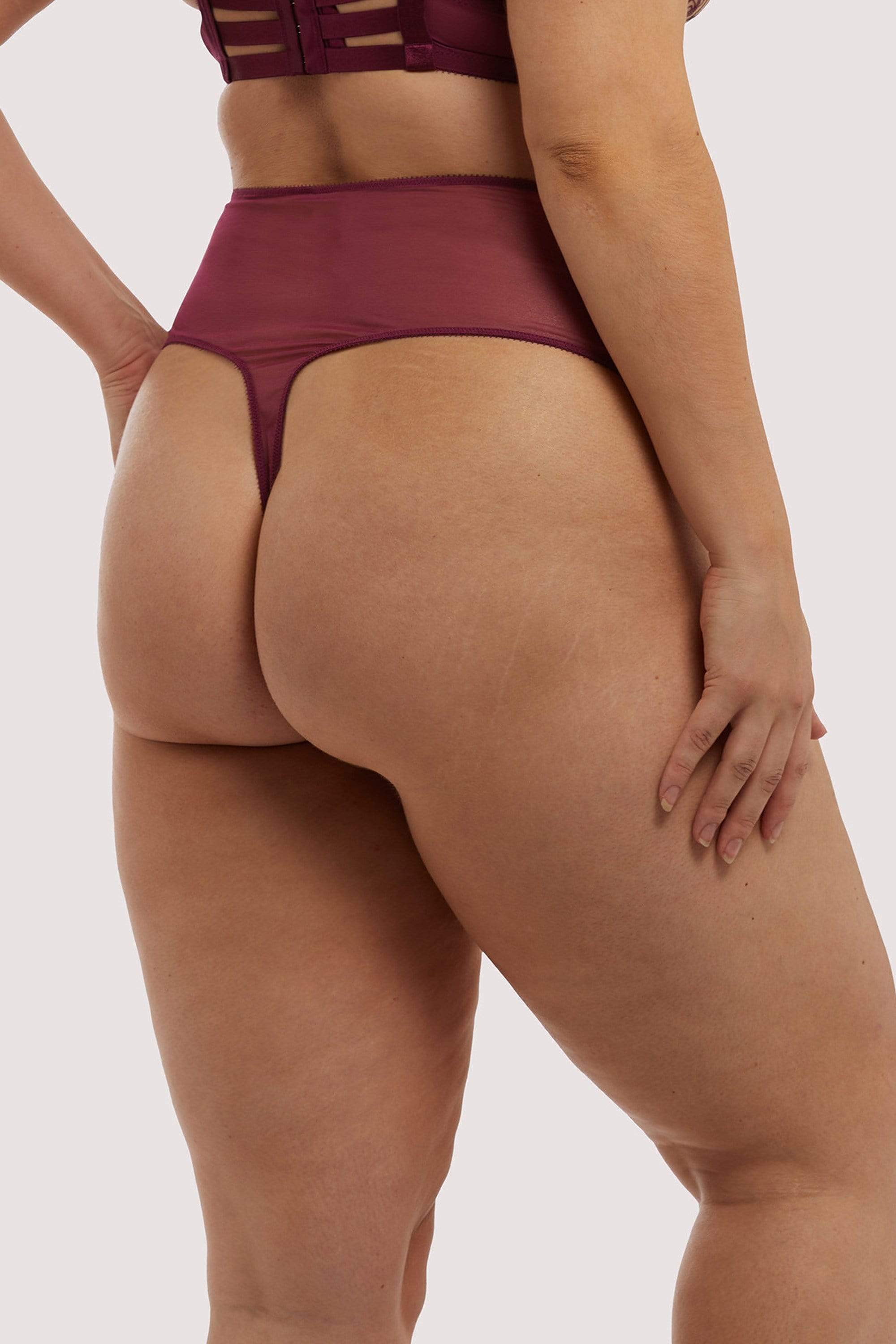 Rosabelle Dark Cherry Curve Thong - Image 3