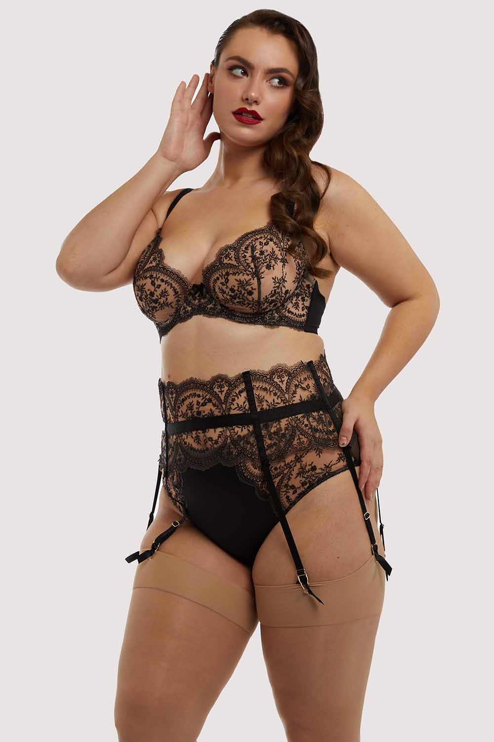 Severine Black Suspender Curve - Image 5