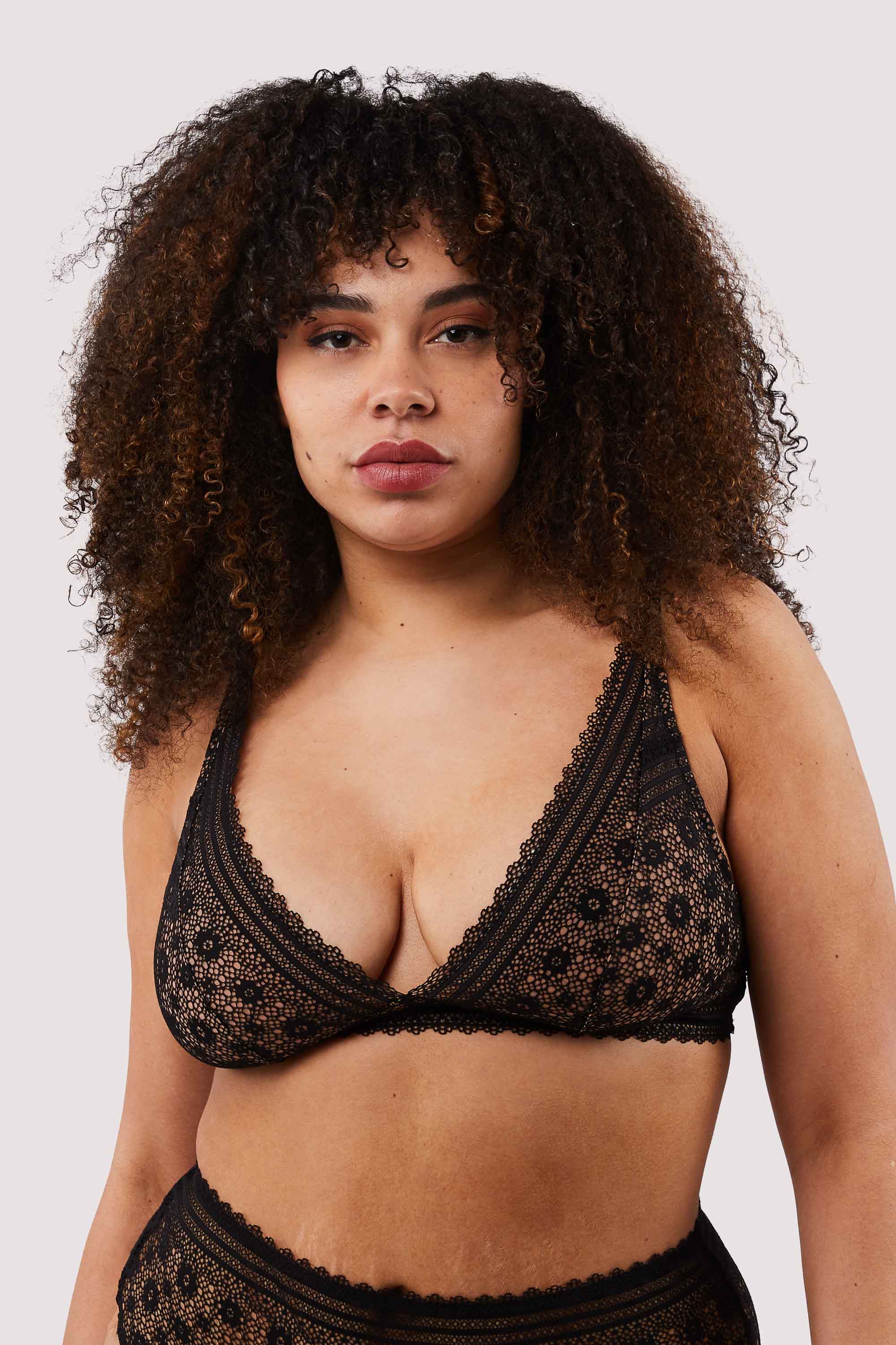 Maia Black Lace Bralette - Image 3
