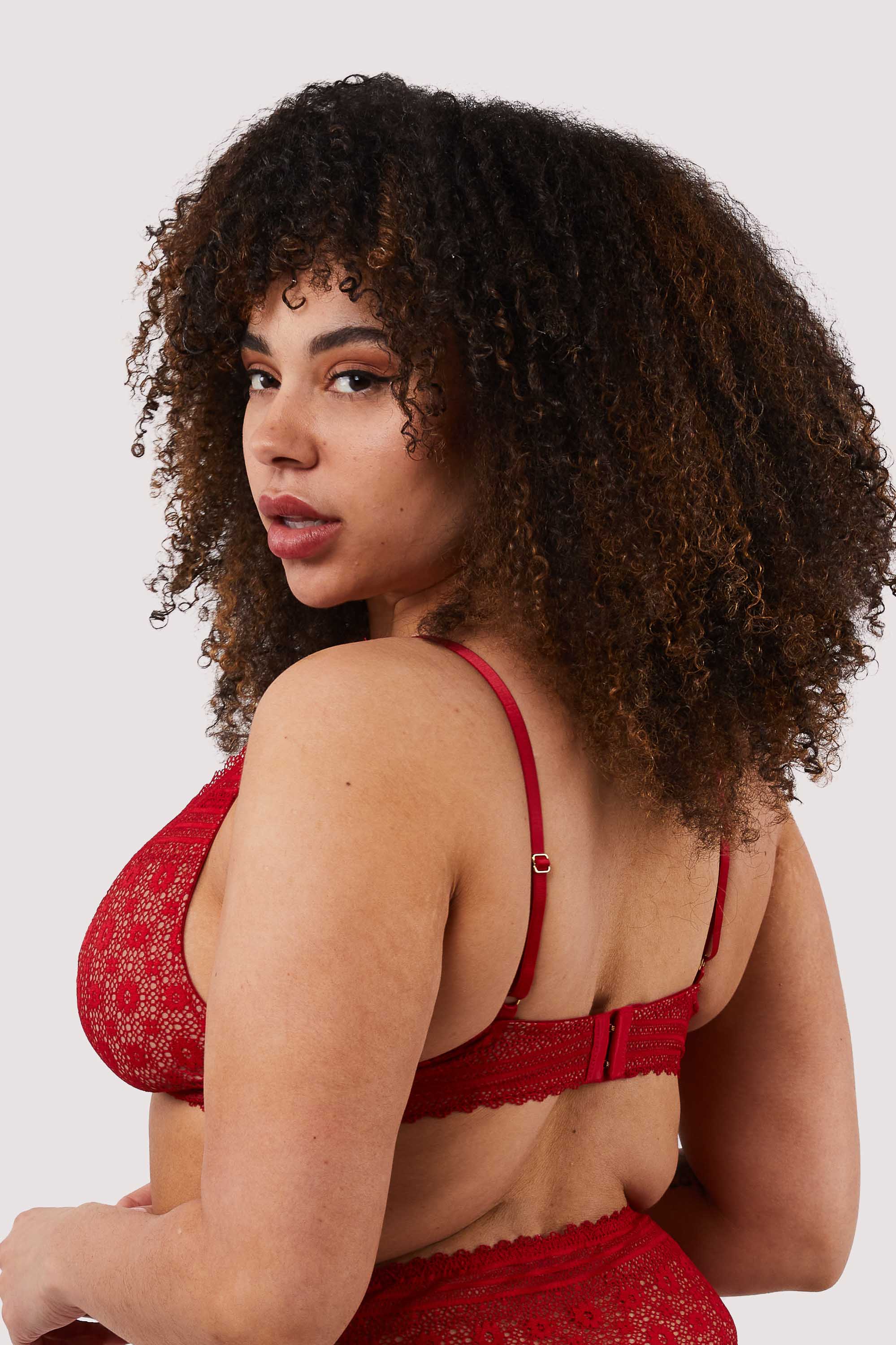 Maia Red Lace Bralette - Image 8