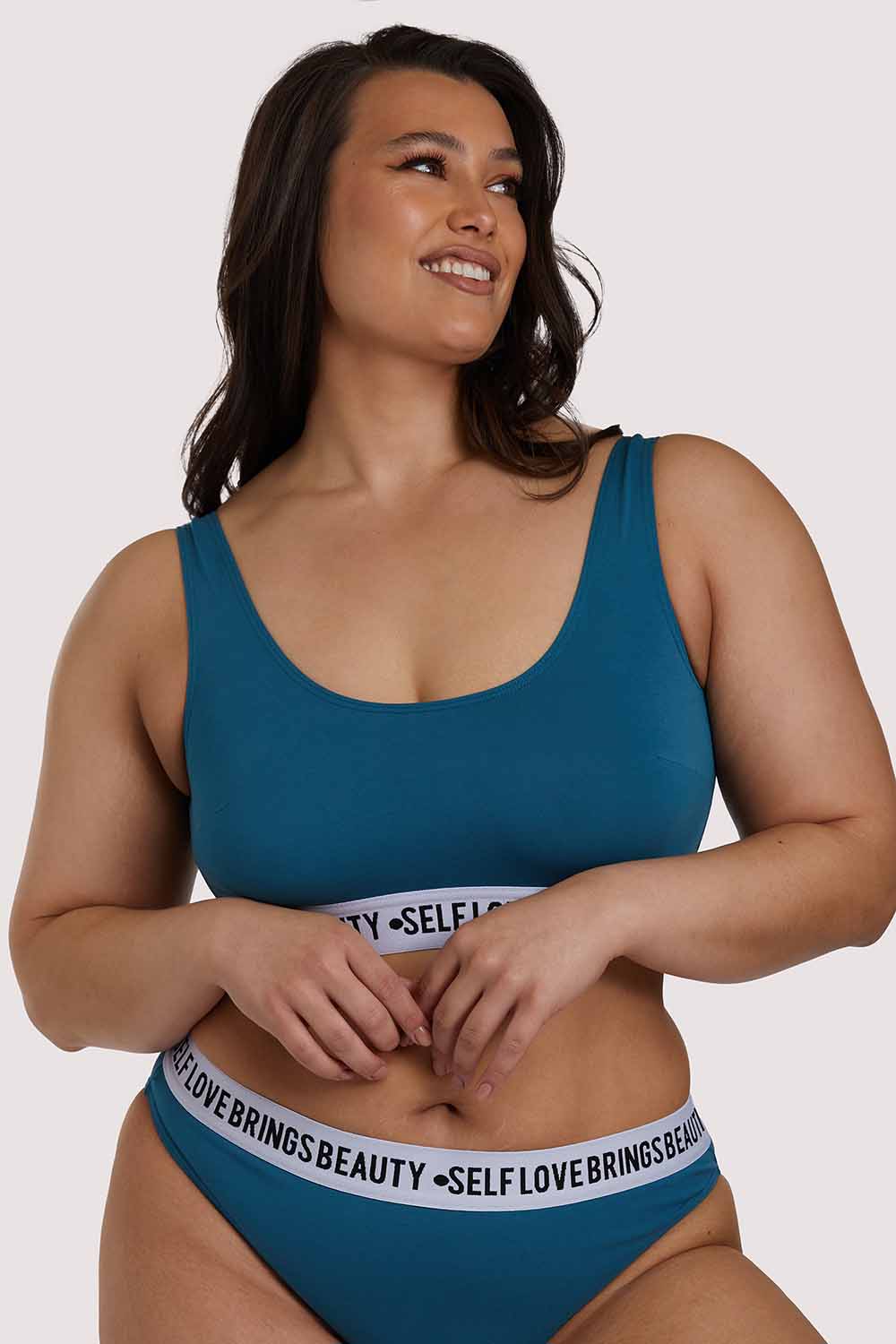 x PP Self Love Teal Crop Top - Image 10