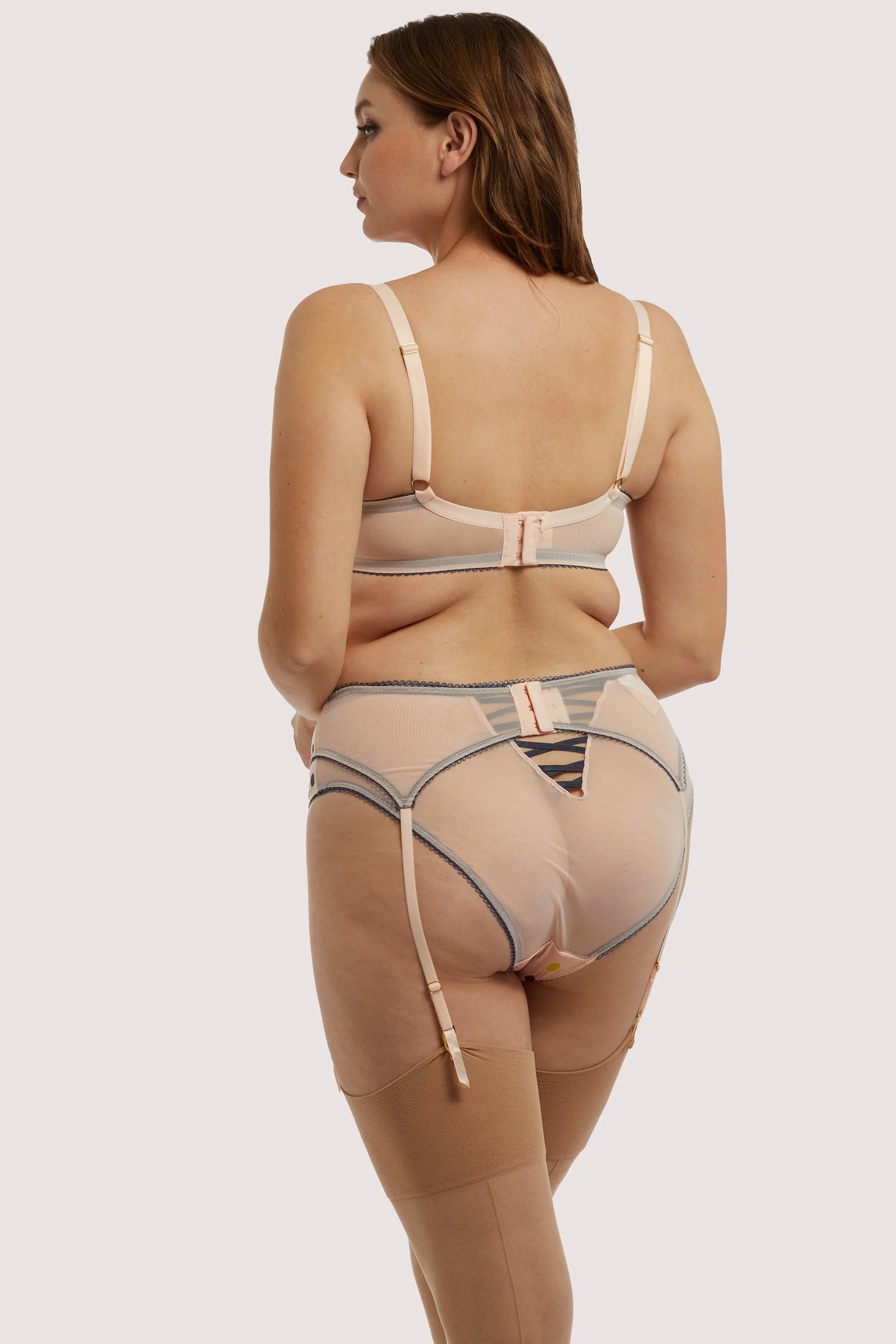 x PP Rowswell Polka Dot Peach Bra - Image 13