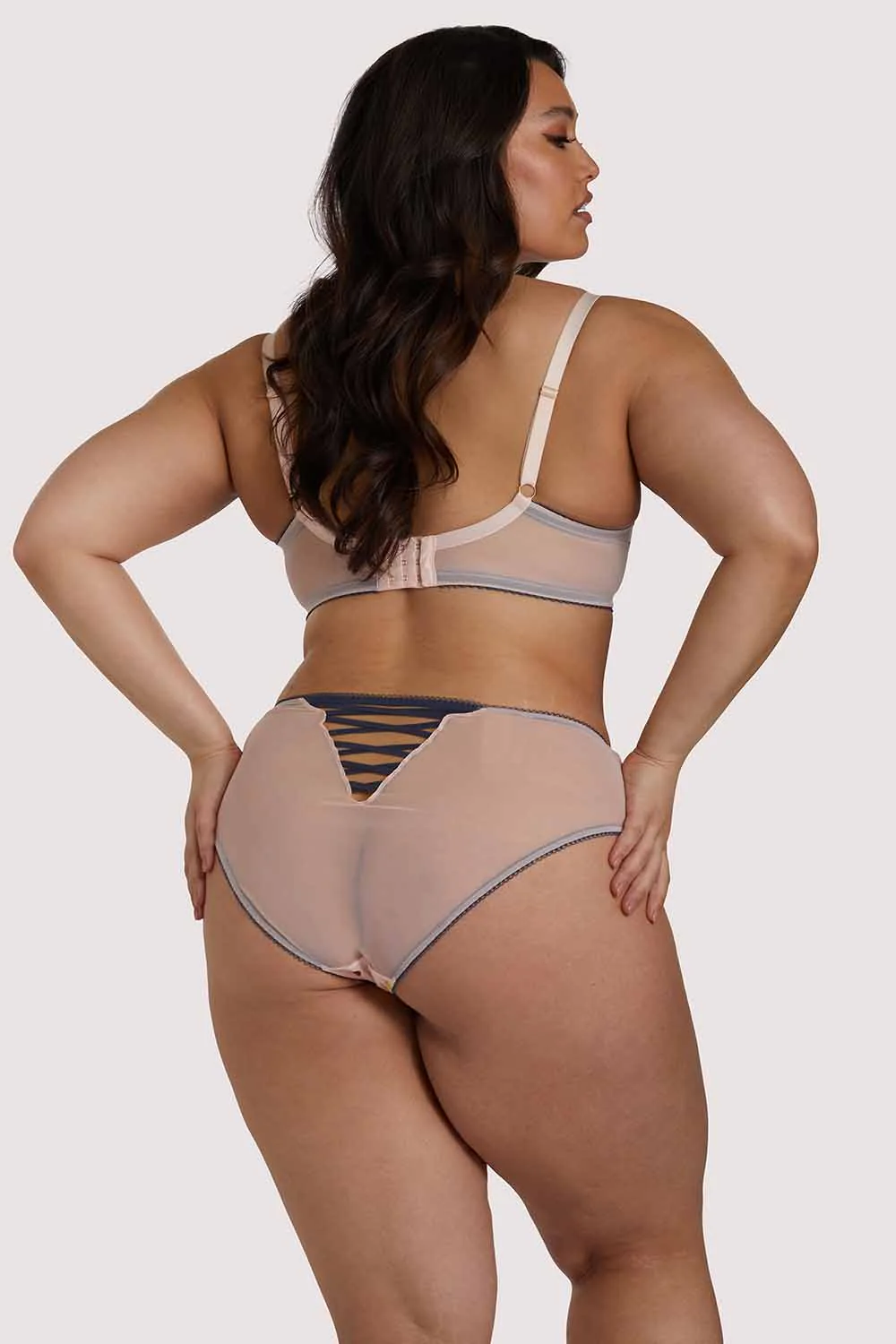 x PP Rowswell Polka Dot Peach Bra - Image 16