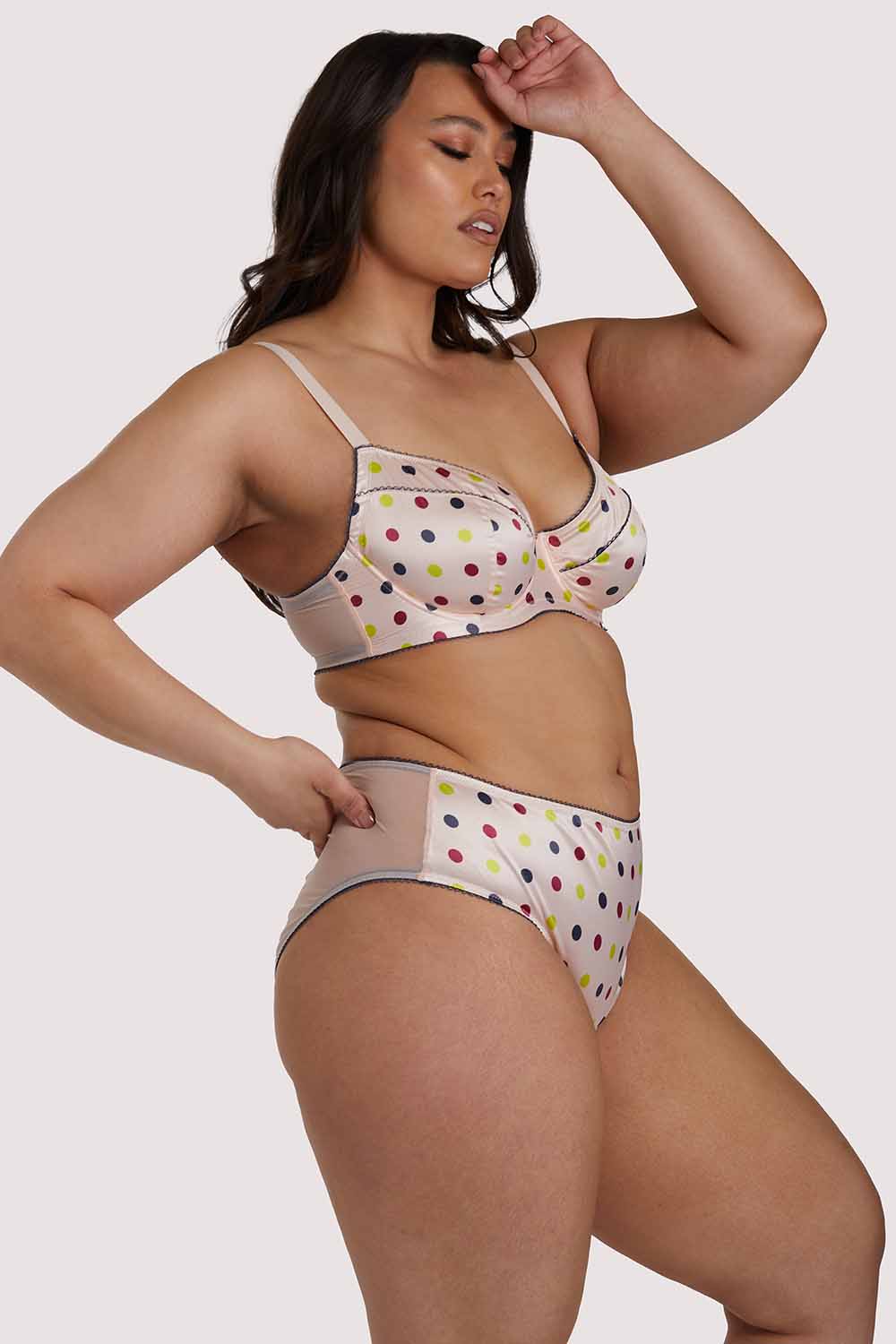 x PP Rowswell Polka Dot Peach Bra - Image 18