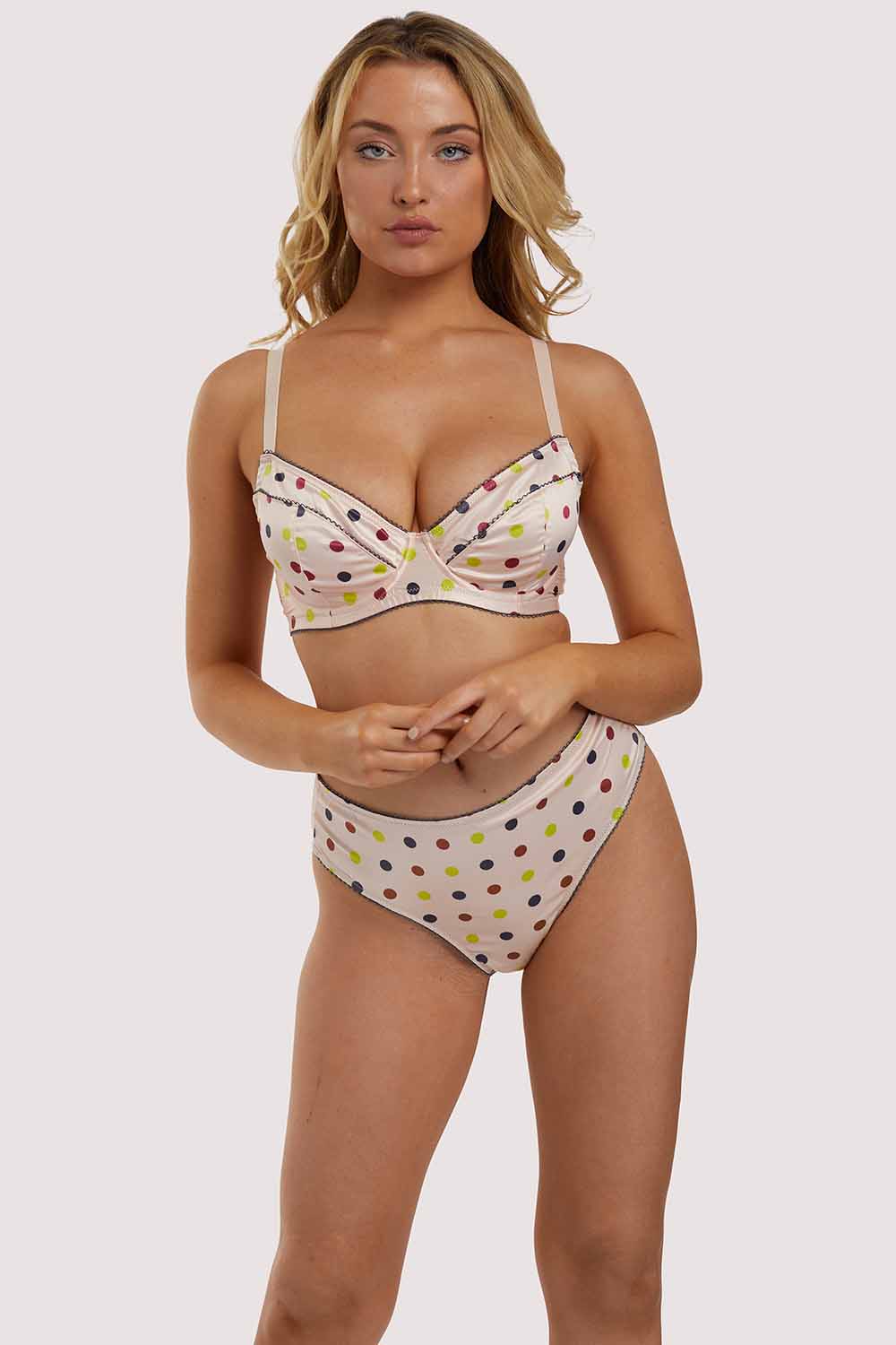 x PP Rowswell Polka Dot Peach Bra - Image 6