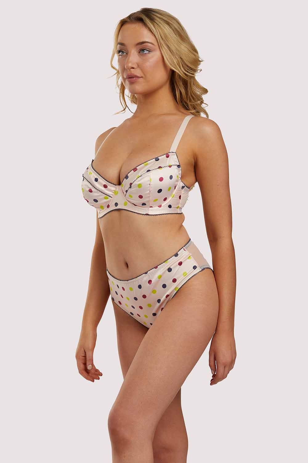 x PP Rowswell Polka Dot Peach Bra - Image 8