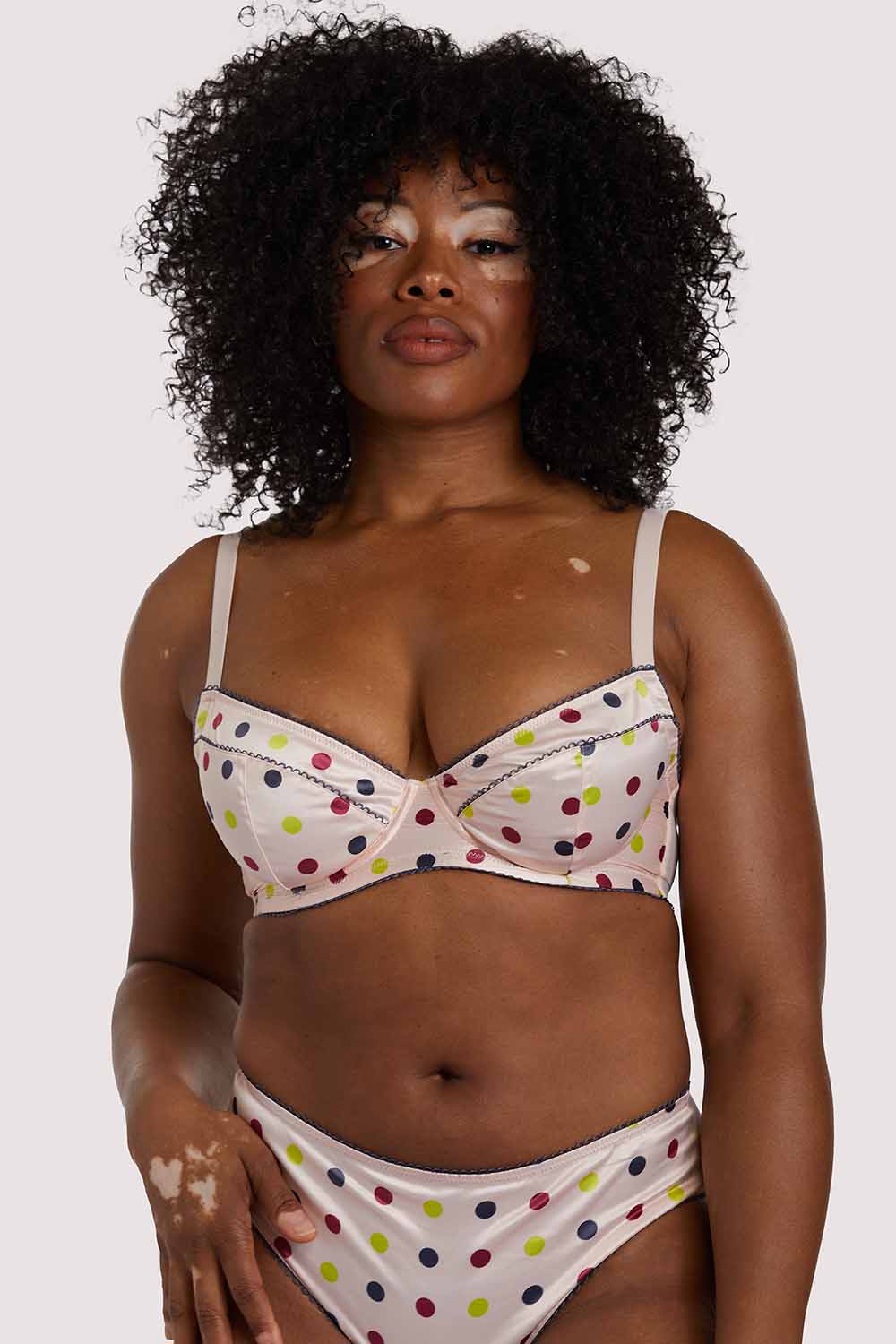 x PP Rowswell Polka Dot Peach Bra - Image 9