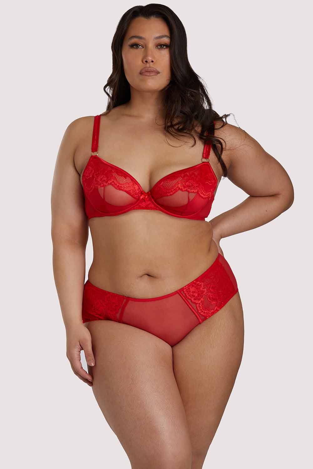 Leona Red Plunge bra - Image 13