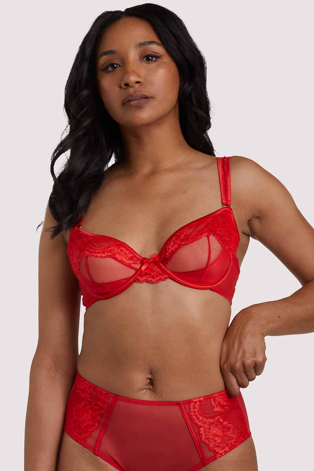Leona Red Plunge bra - Image 4