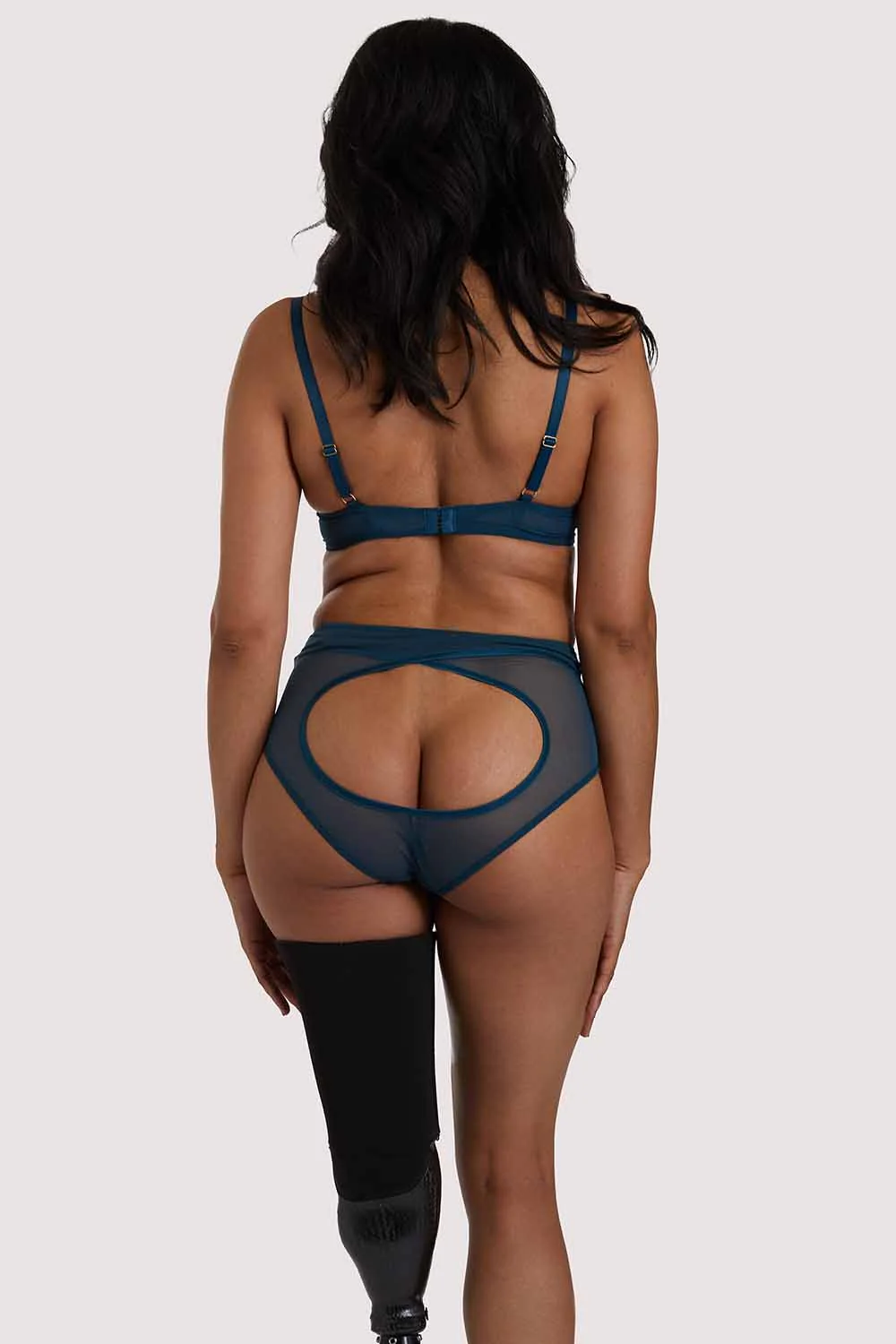 x PP Firenza Strappy Teal Bra - Image 11