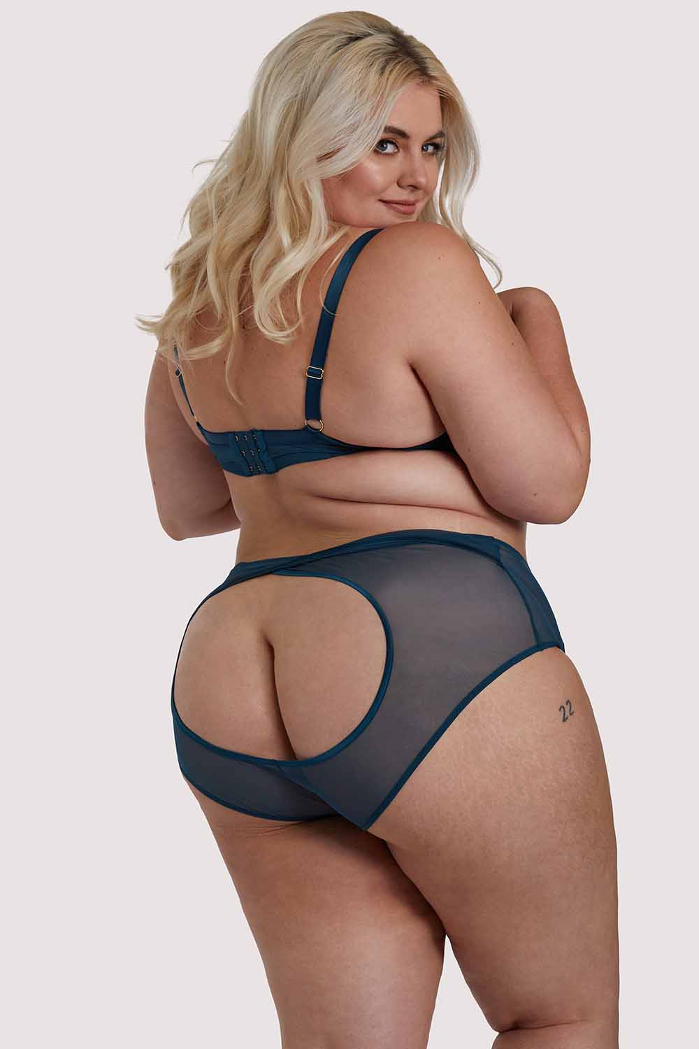 x PP Firenza Strappy Teal Bra - Image 13