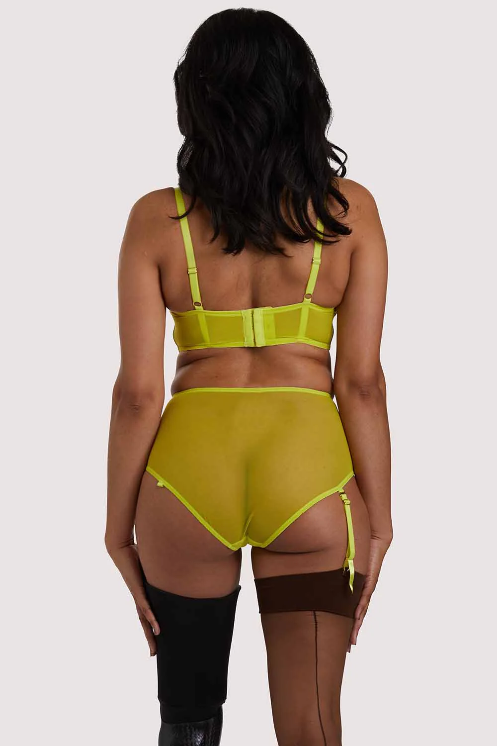 x PP Nahli Highwaist Lime Suspender Brief - Image 10