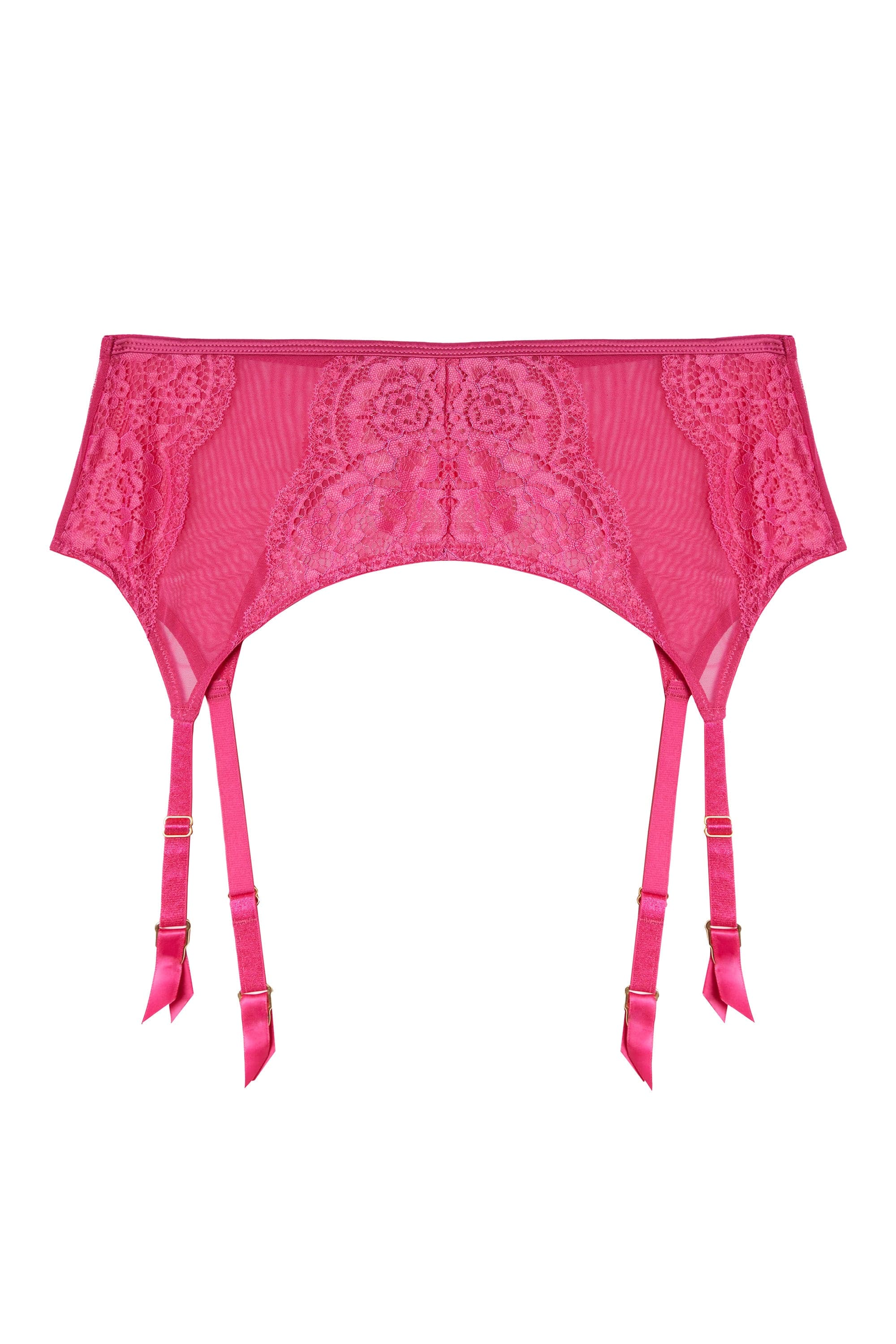 Ophelia Pink Cut Out Lace Suspender - Image 8
