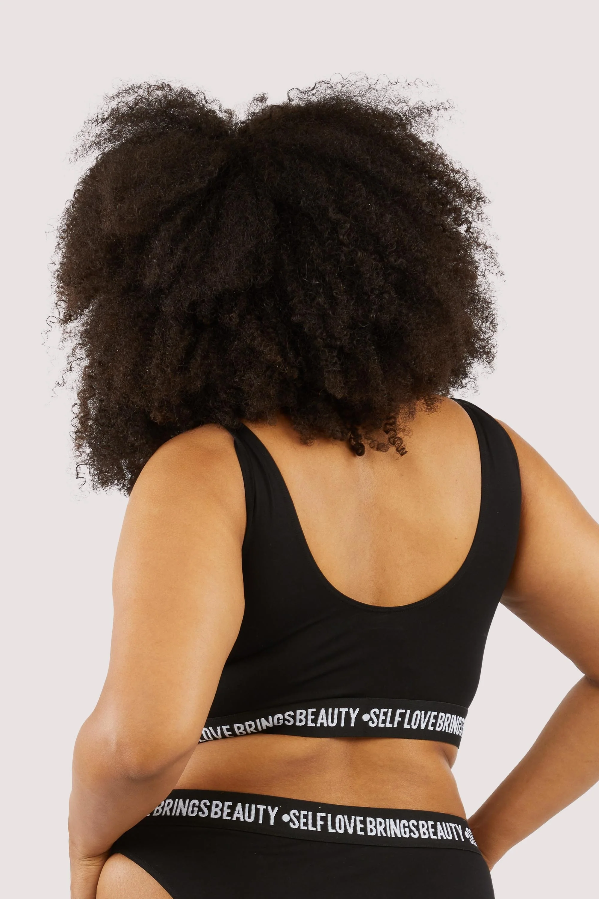 Self Love Black Crop Top - Image 10