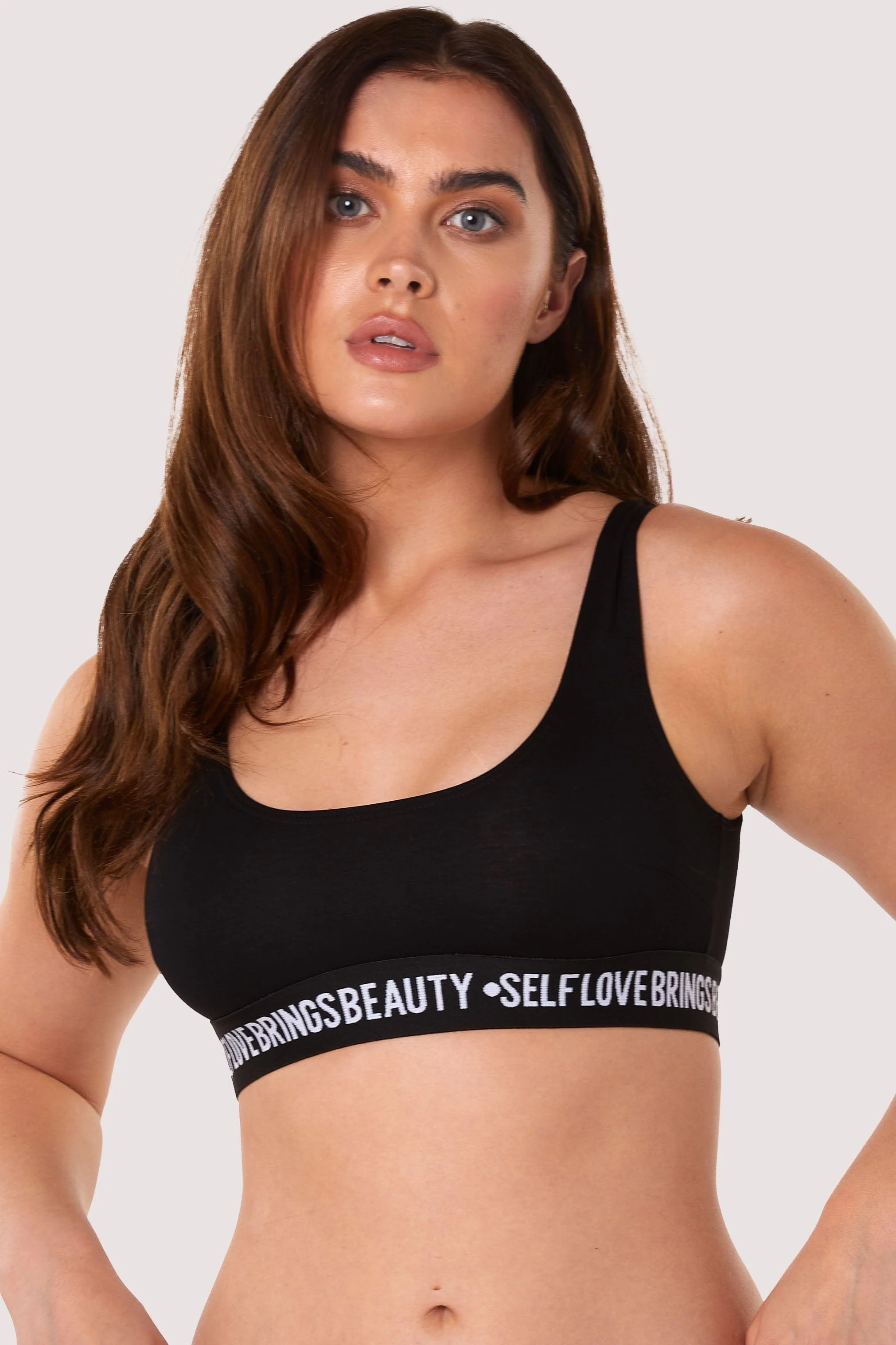 Self Love Black Crop Top - Image 5