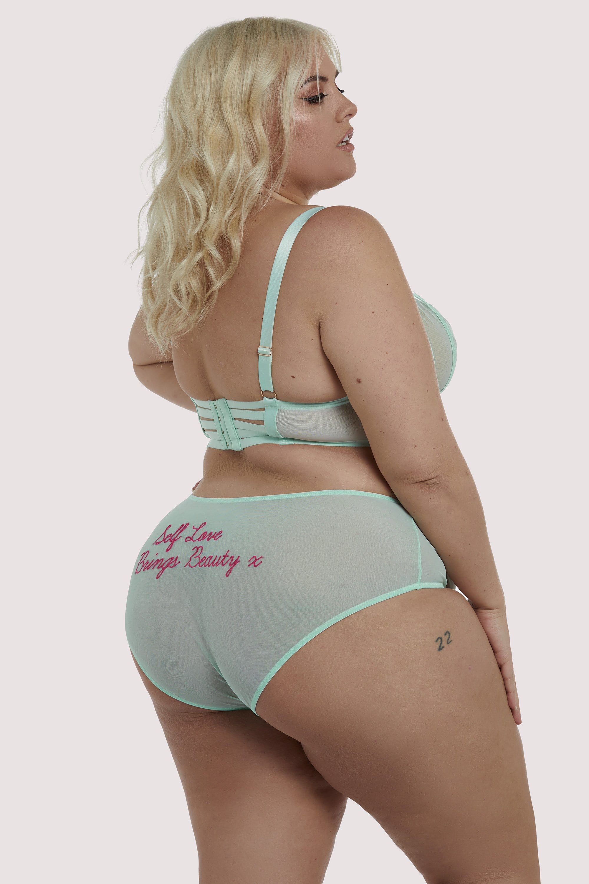 Felicity Hayward High Waist Mint Curve Brief - Image 3