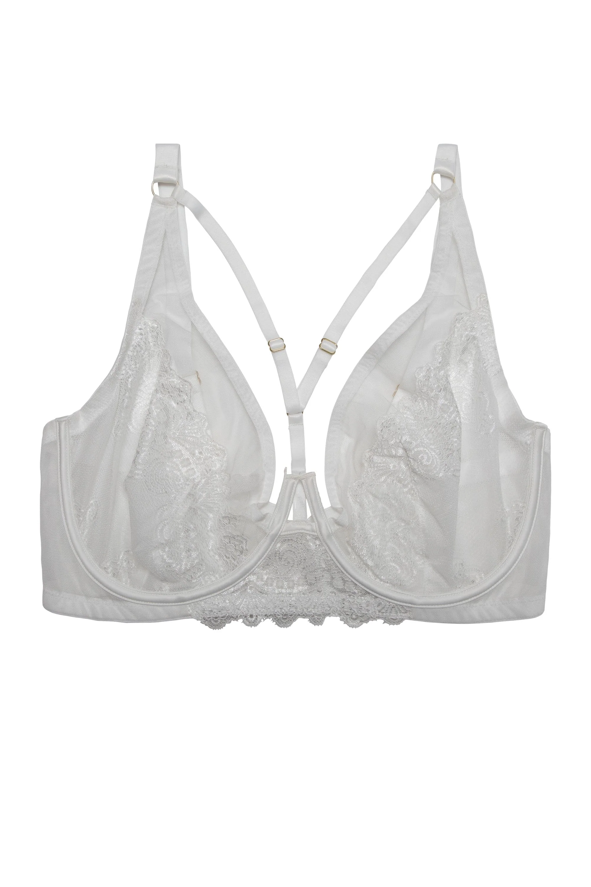Leslie White High Apex Bra - Image 5