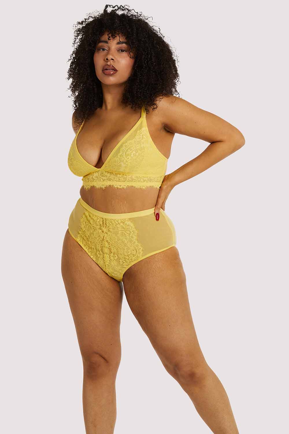 Bella Lemon High Waist Brief - Image 2