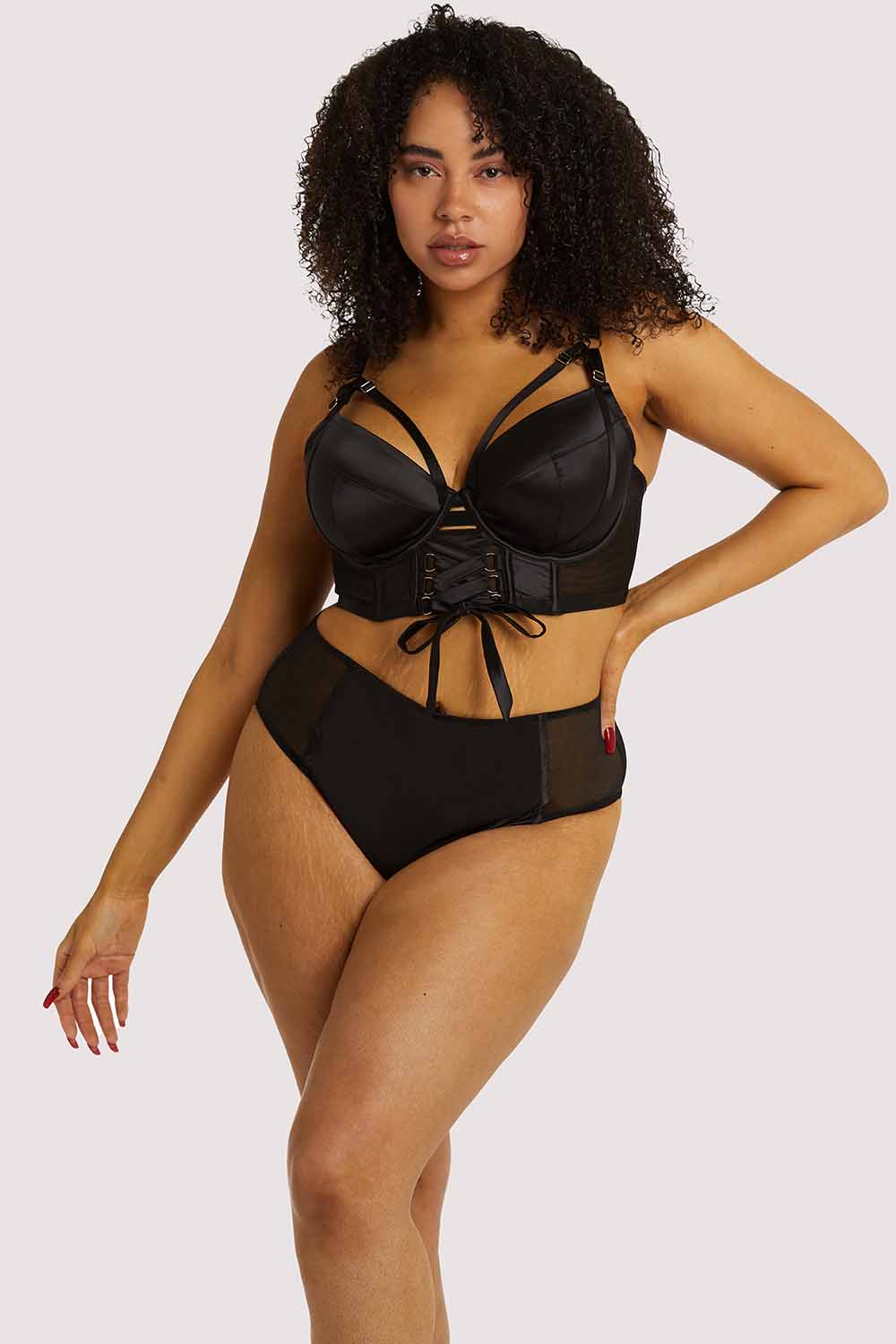 Aysha Black High Waisted Brief - Image 3