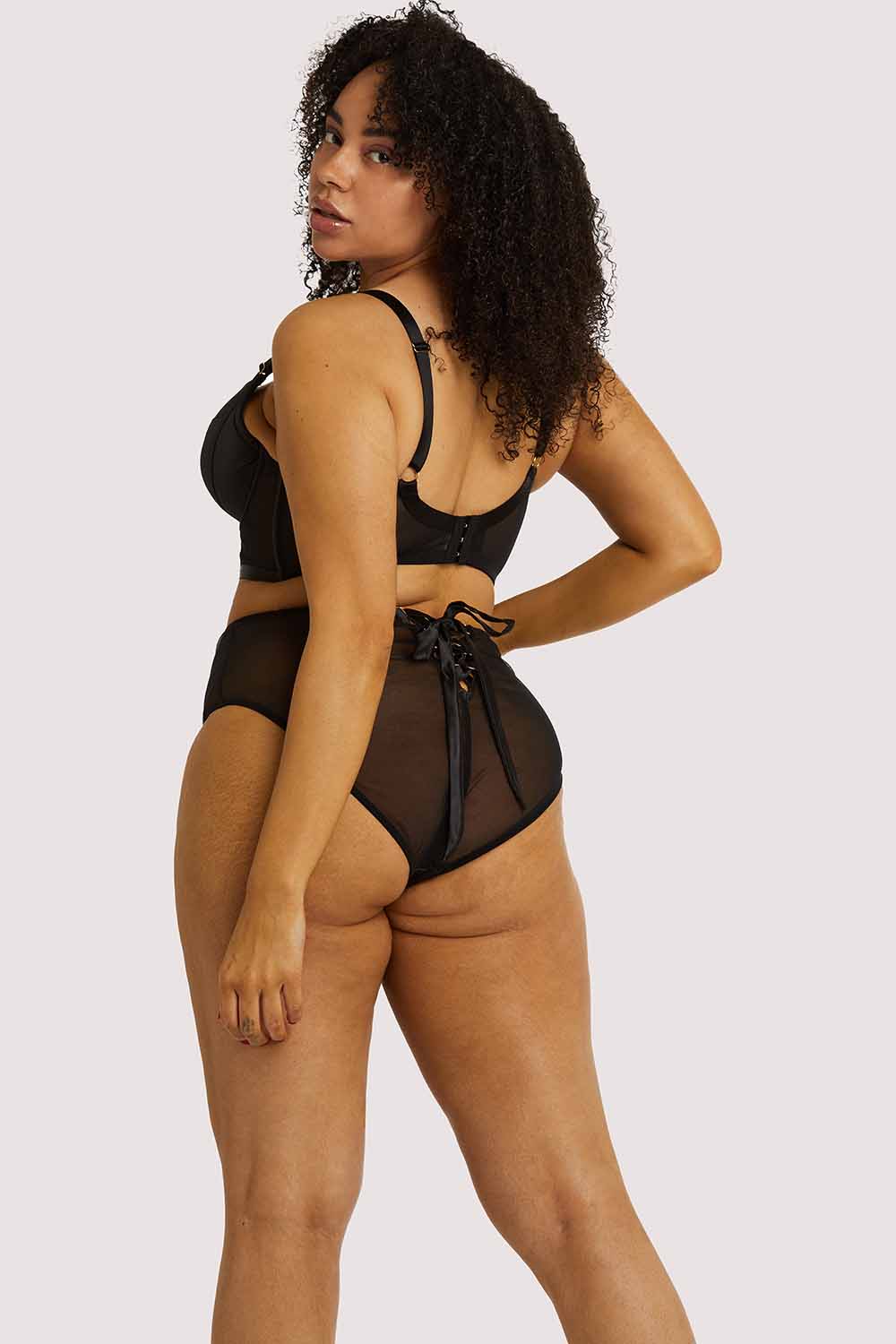 Aysha Black High Waisted Brief - Image 4