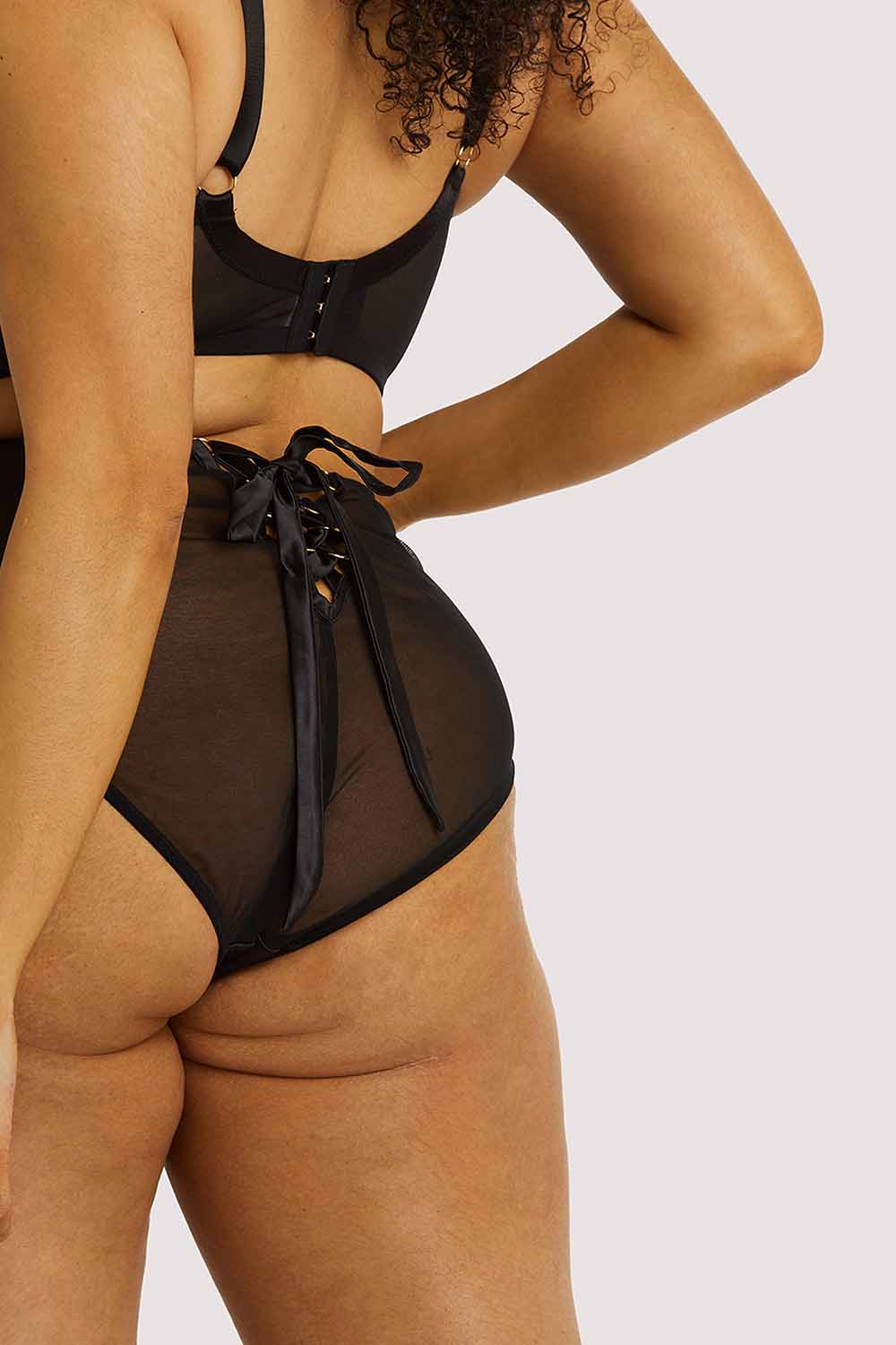 Aysha Black High Waisted Brief - Image 5