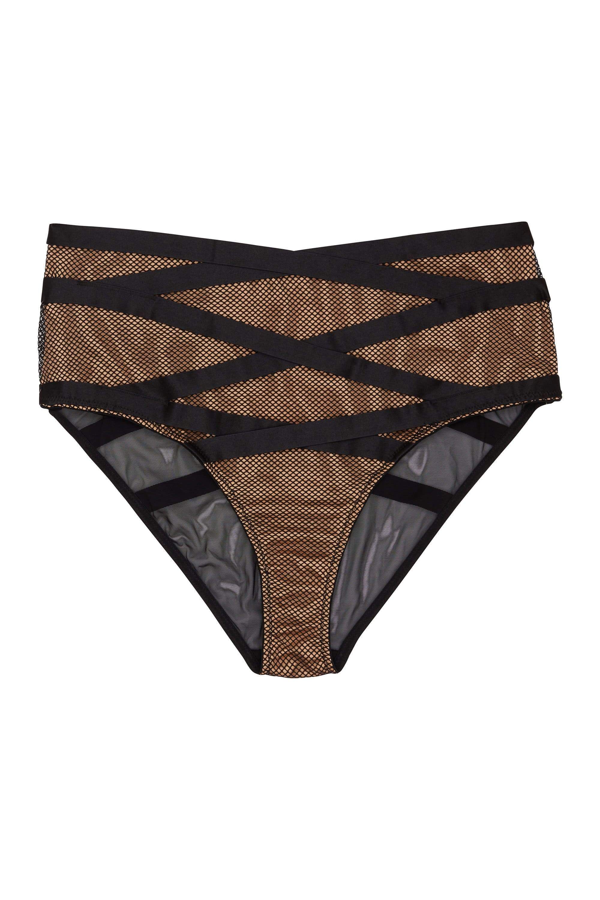 Brooklyn Fishnet Strappy High Waist Brief - Image 2
