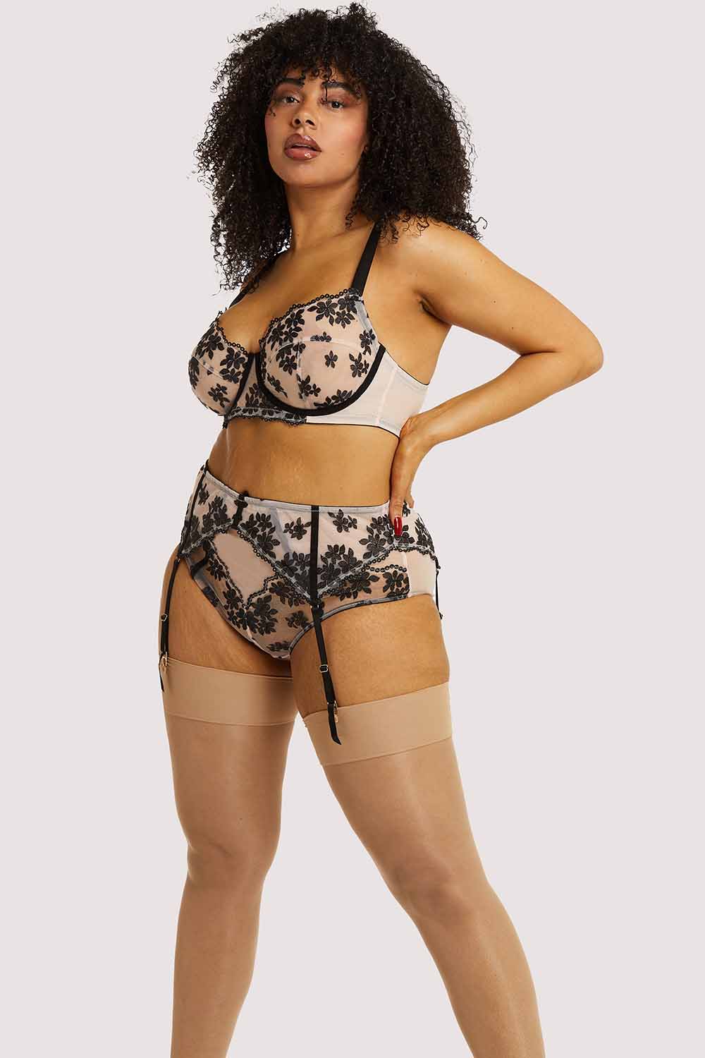 Evie Black & Peach Brief - Image 4