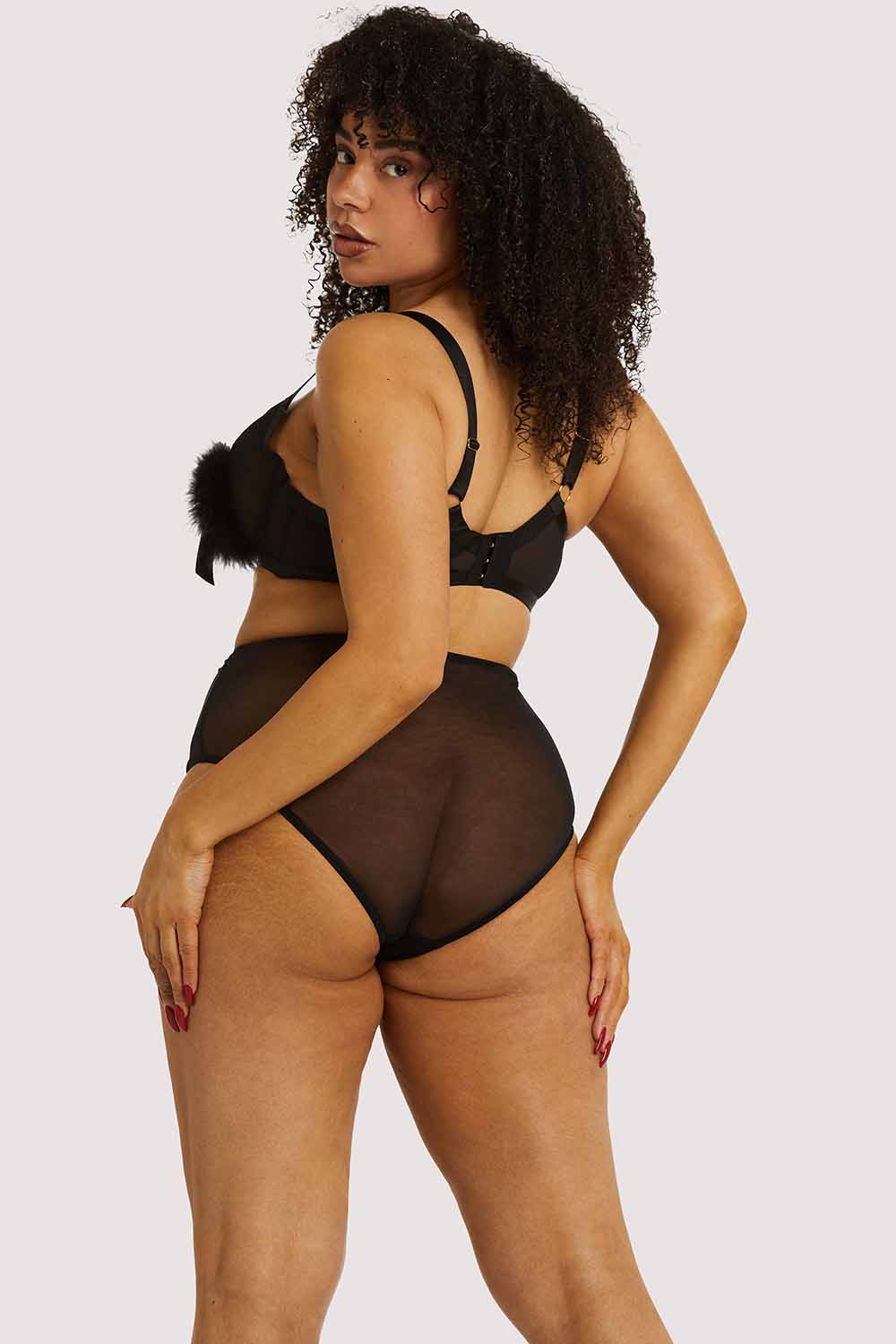 Marina Black High Waisted Brief - Image 4