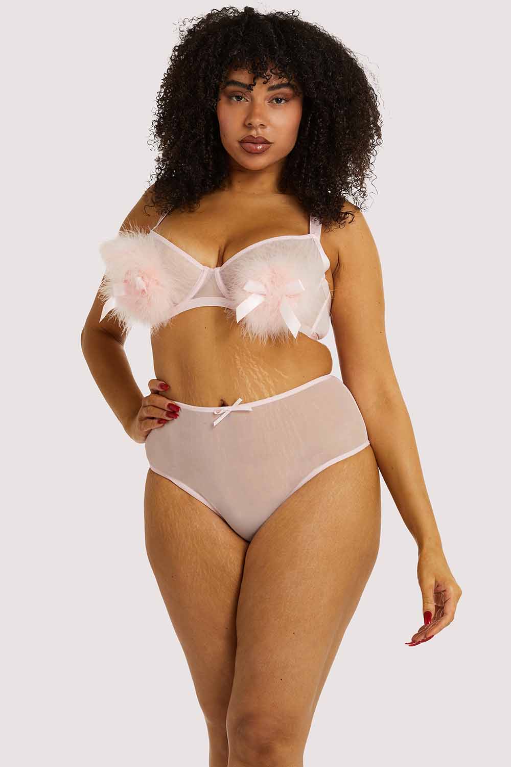 Marina Pink High Waisted Brief - Image 2